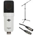 Photo of Universal Audio SC-1 Condenser Microphone with Hemisphere Mic Modeling Stand and Cable Bundle