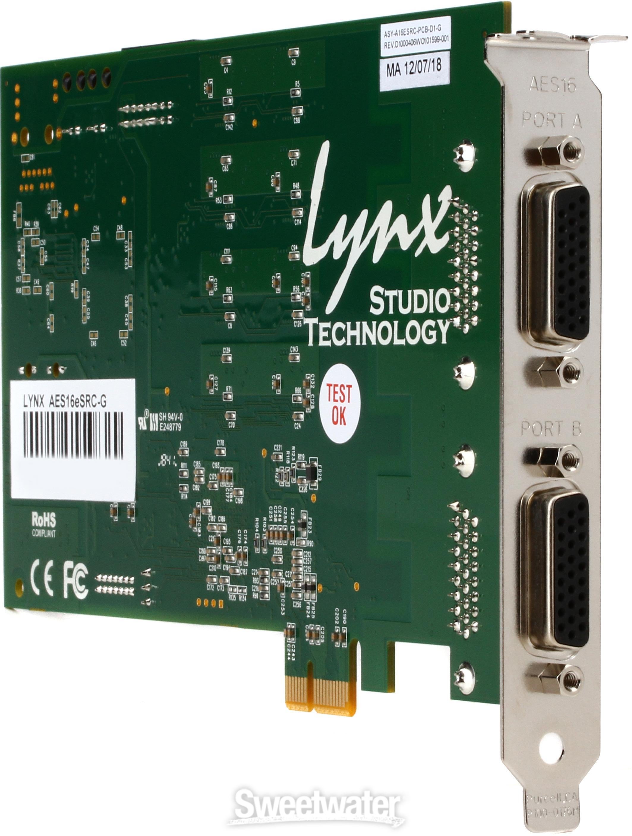 Lynx AES16e-SRC Multichannel AES/EBU Interface | Sweetwater