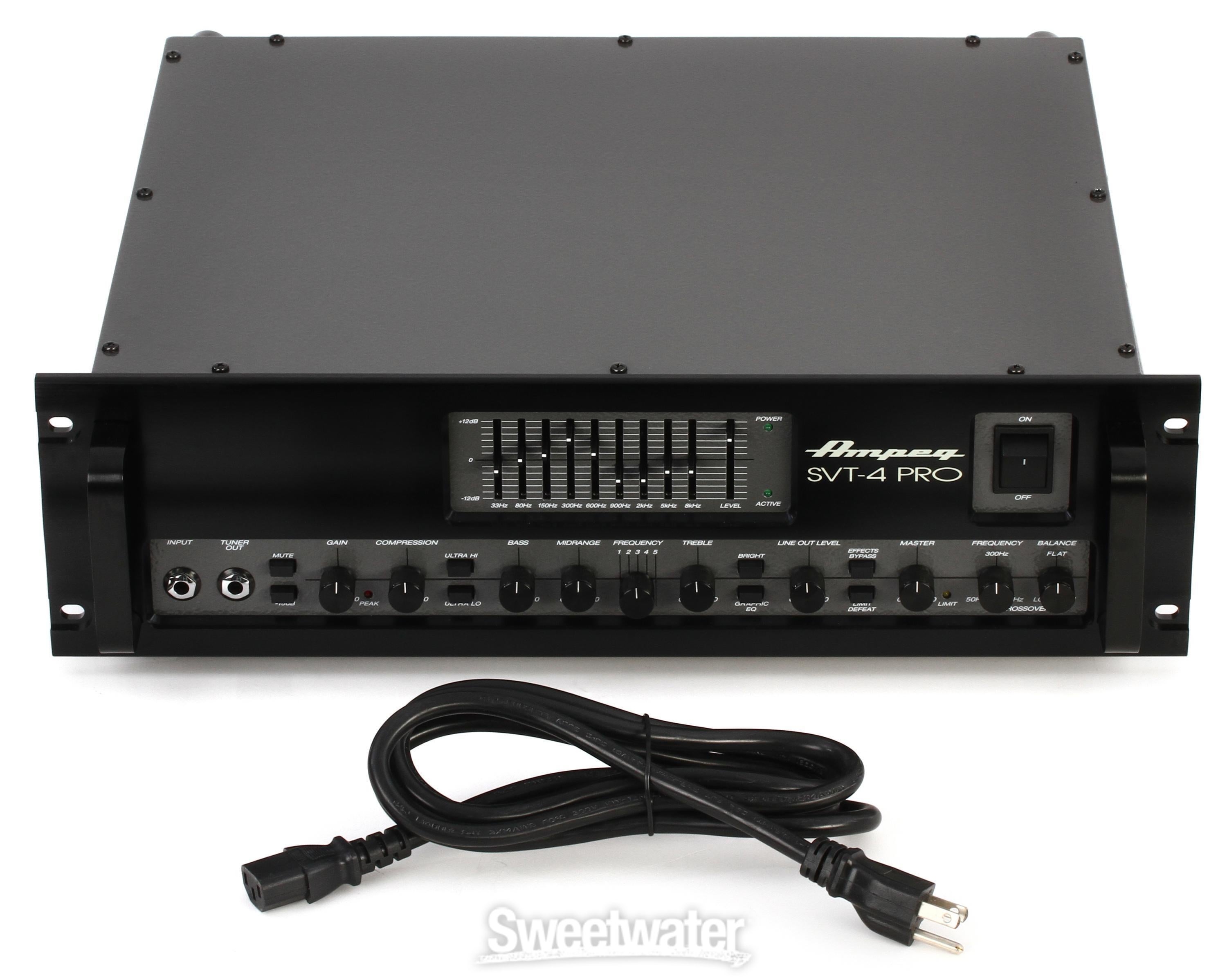 Ampeg SVT-4PRO 1200-watt Tube Preamp Bass Head | Sweetwater