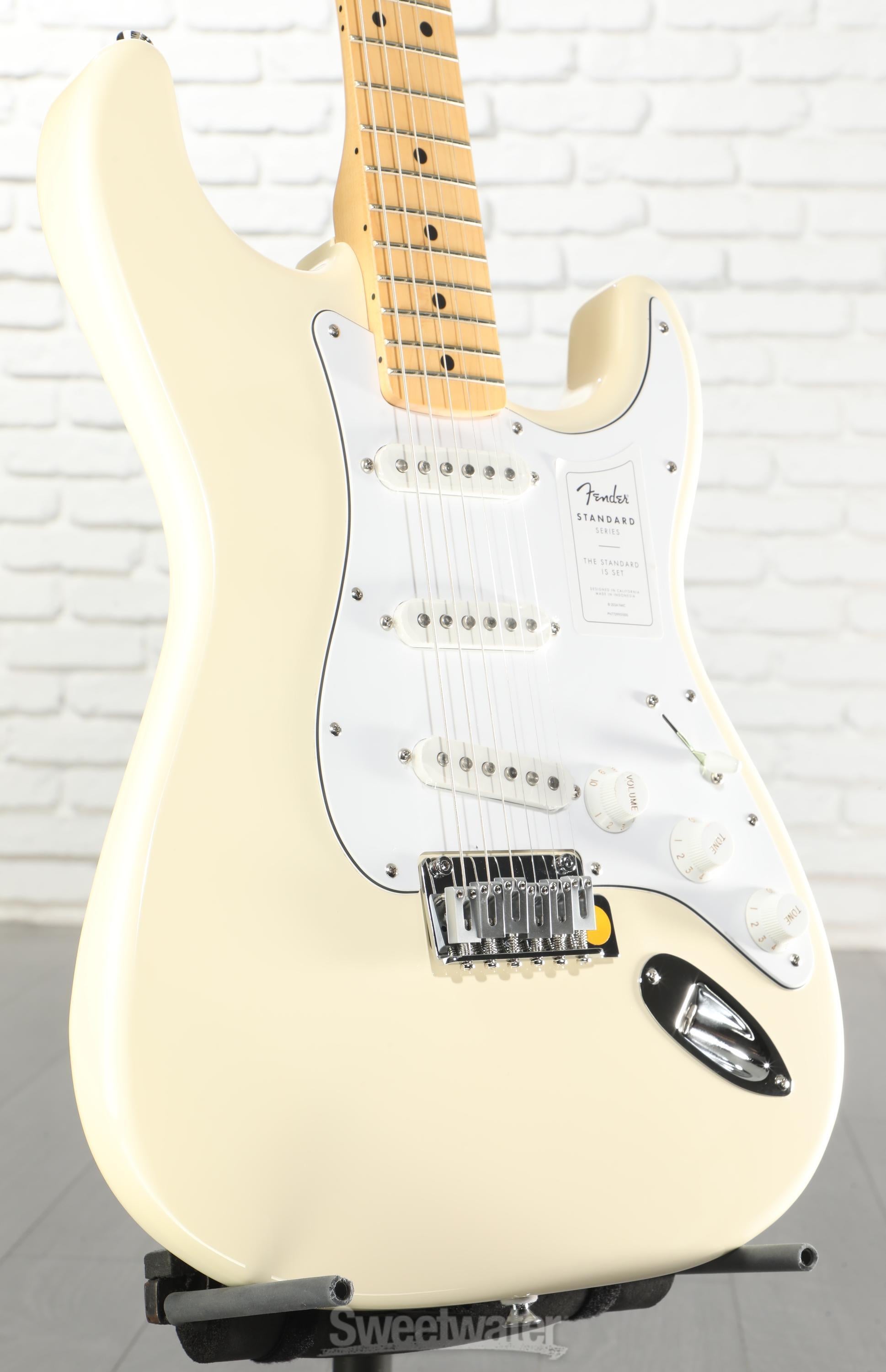 Photo of Fender Standard Stratocaster Electric Guitar - Olympic White
