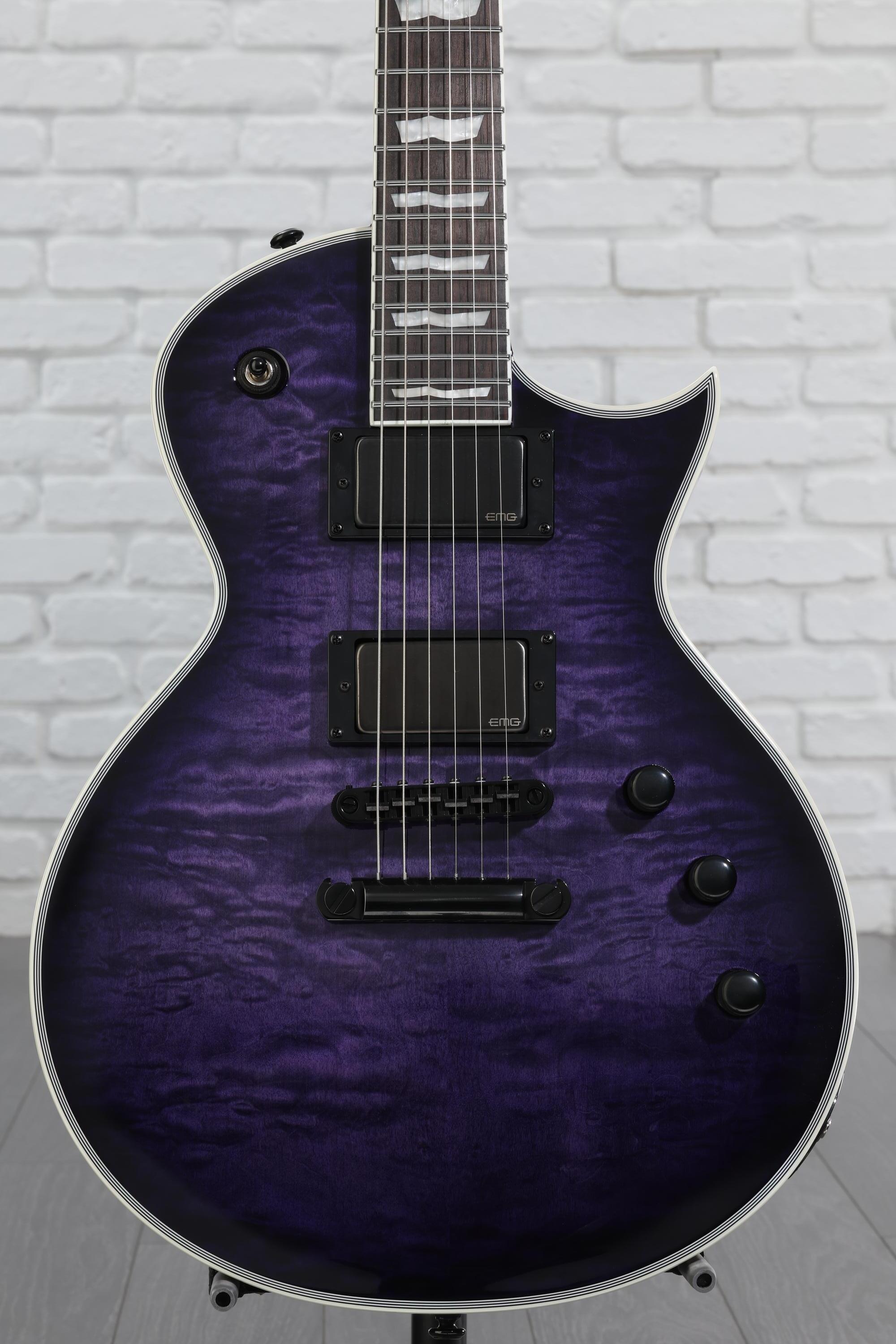 ESP LTD EC-1000 Electric Guitar - See-thru Purple Sunburst
