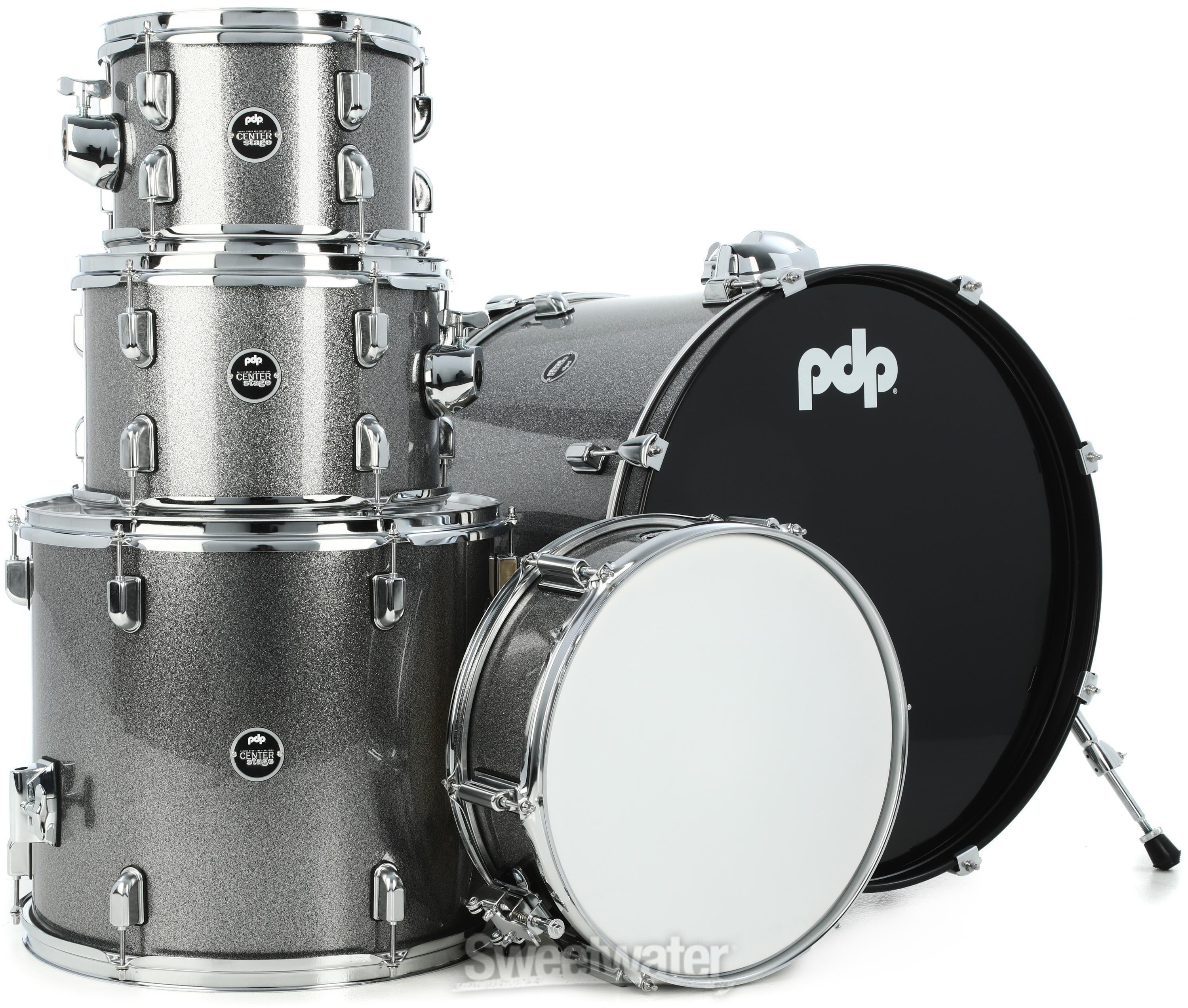 Center Stage PDCE2215KTSS 5-piece Complete Drum Set with Cymbals