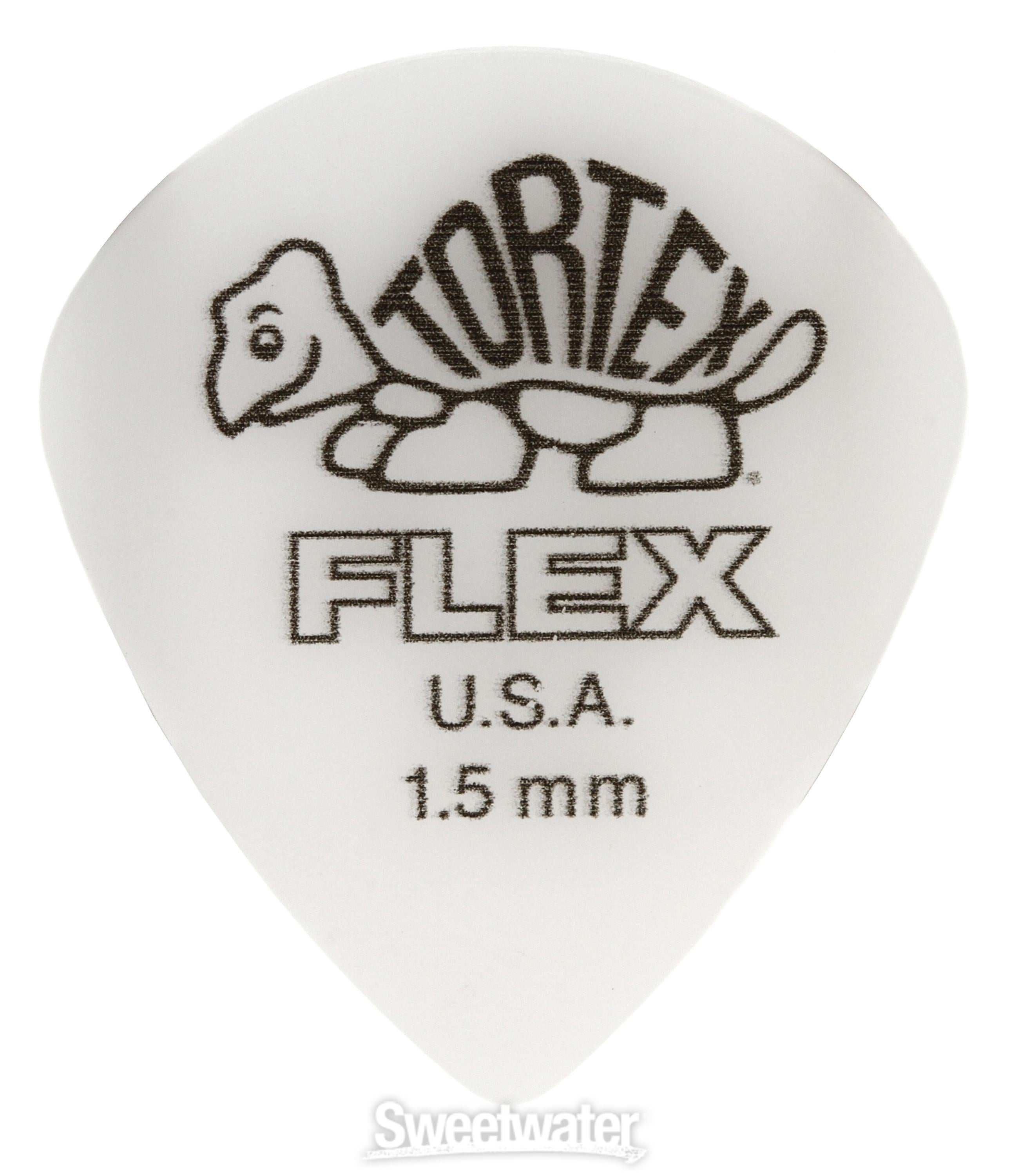 Dunlop Tortex Flex Jazz III XL Guitar Picks - 1.50mm White
