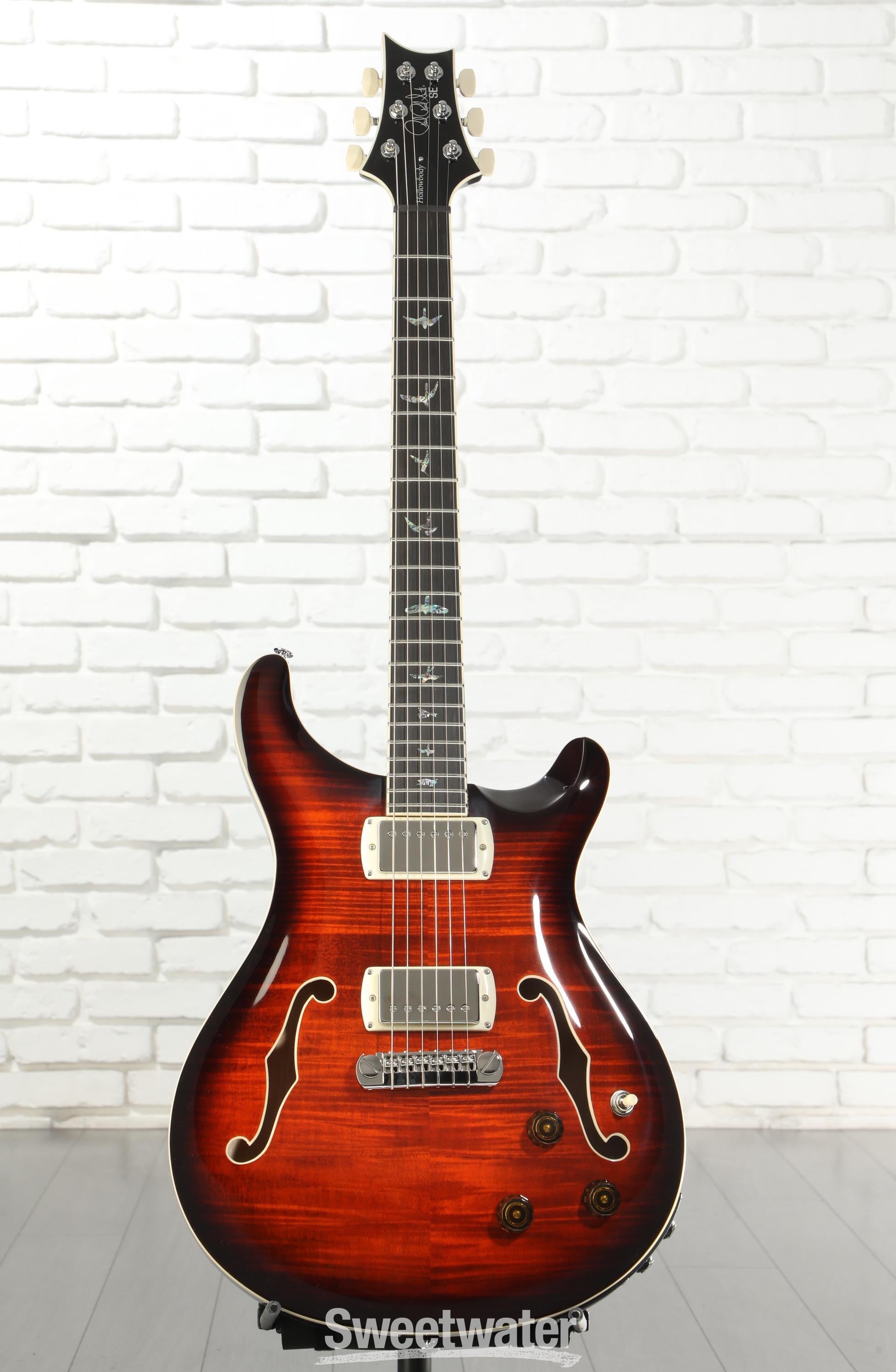 PRS SE Hollowbody II Piezo Electric Guitar - Orange Tiger