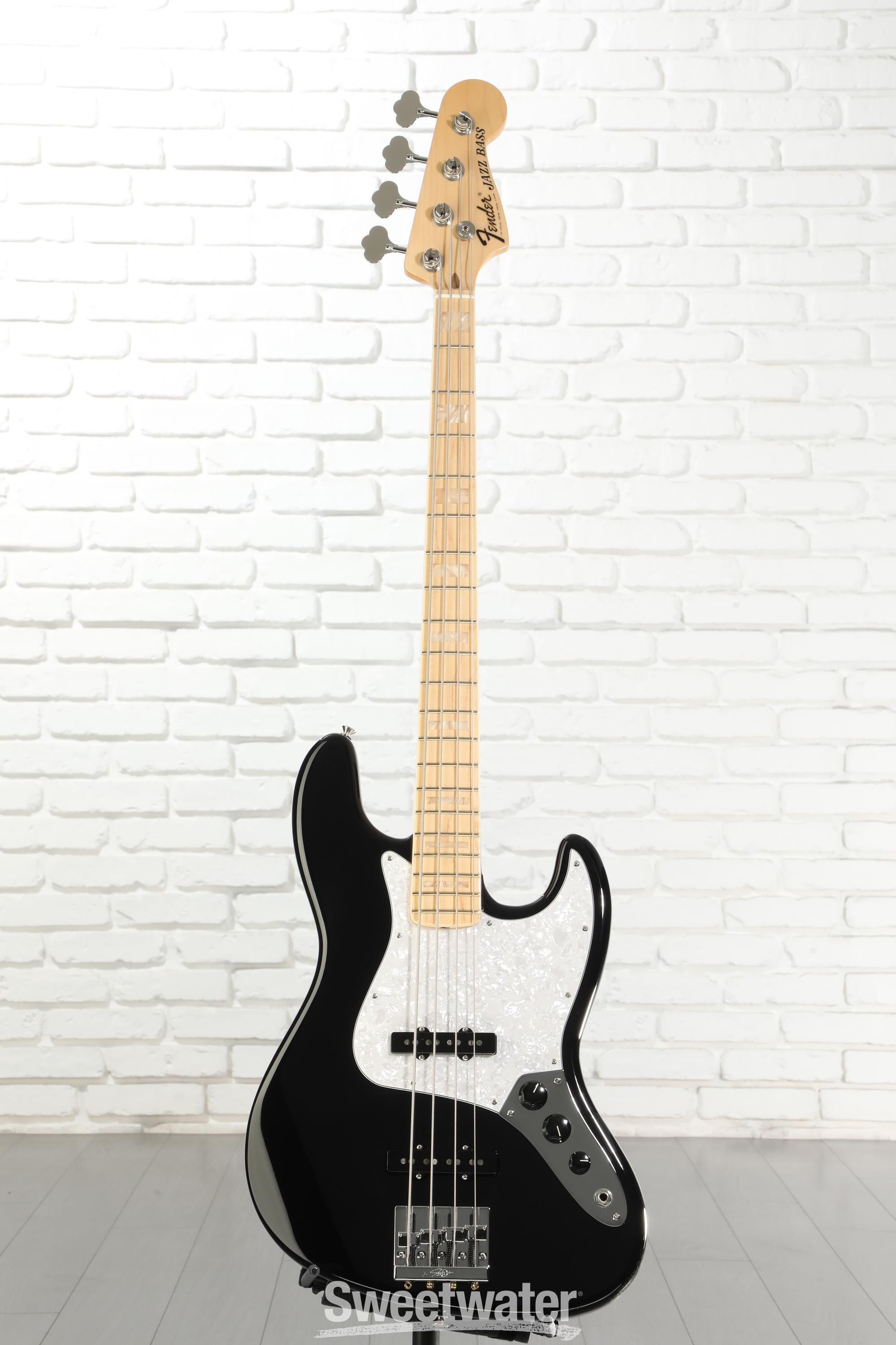 Fender USA Geddy Lee Jazz Bass - Black | Sweetwater