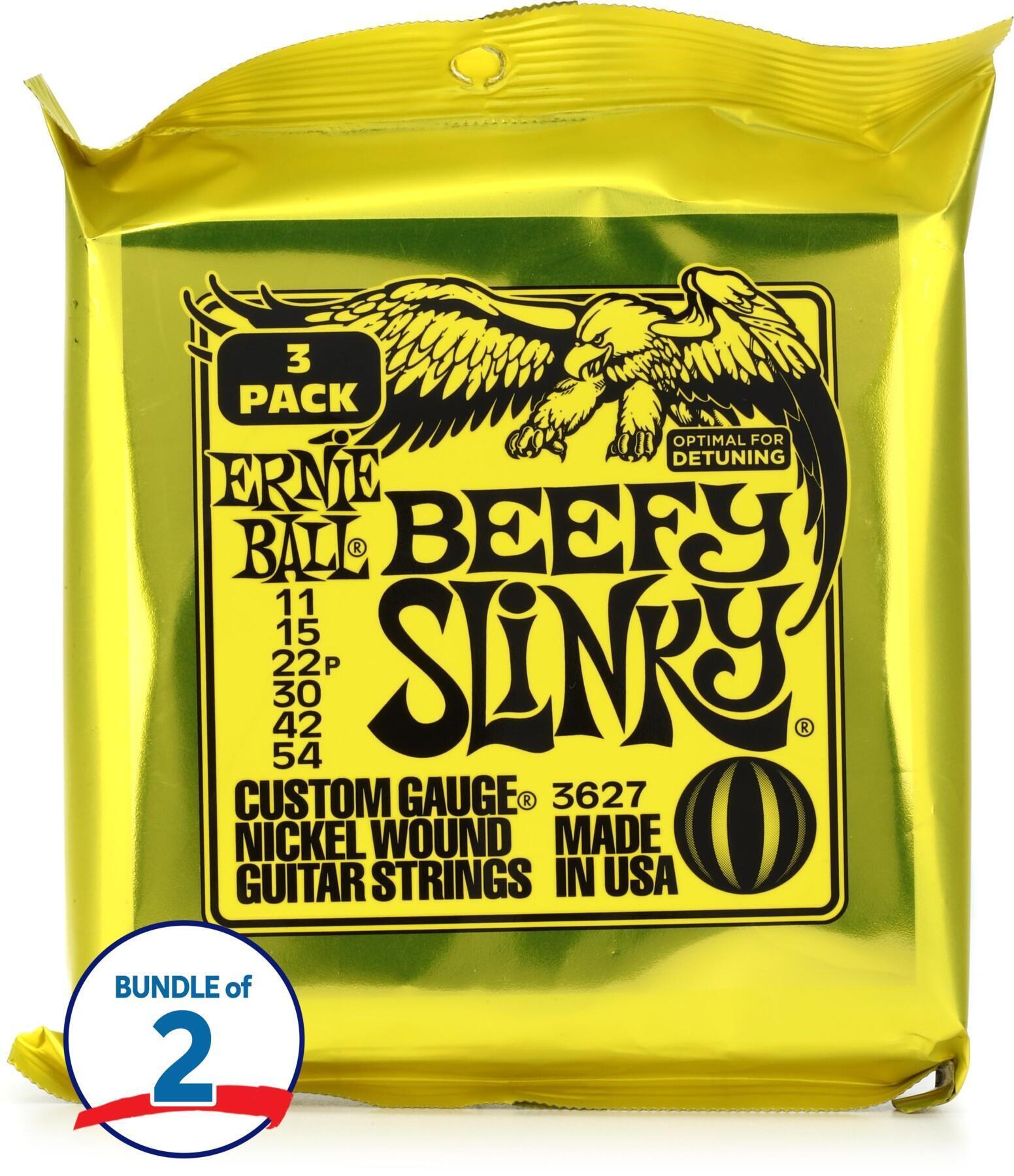 Ernie Ball 3627 Beefy Slinky Nickel Wound Electric Guitar Strings