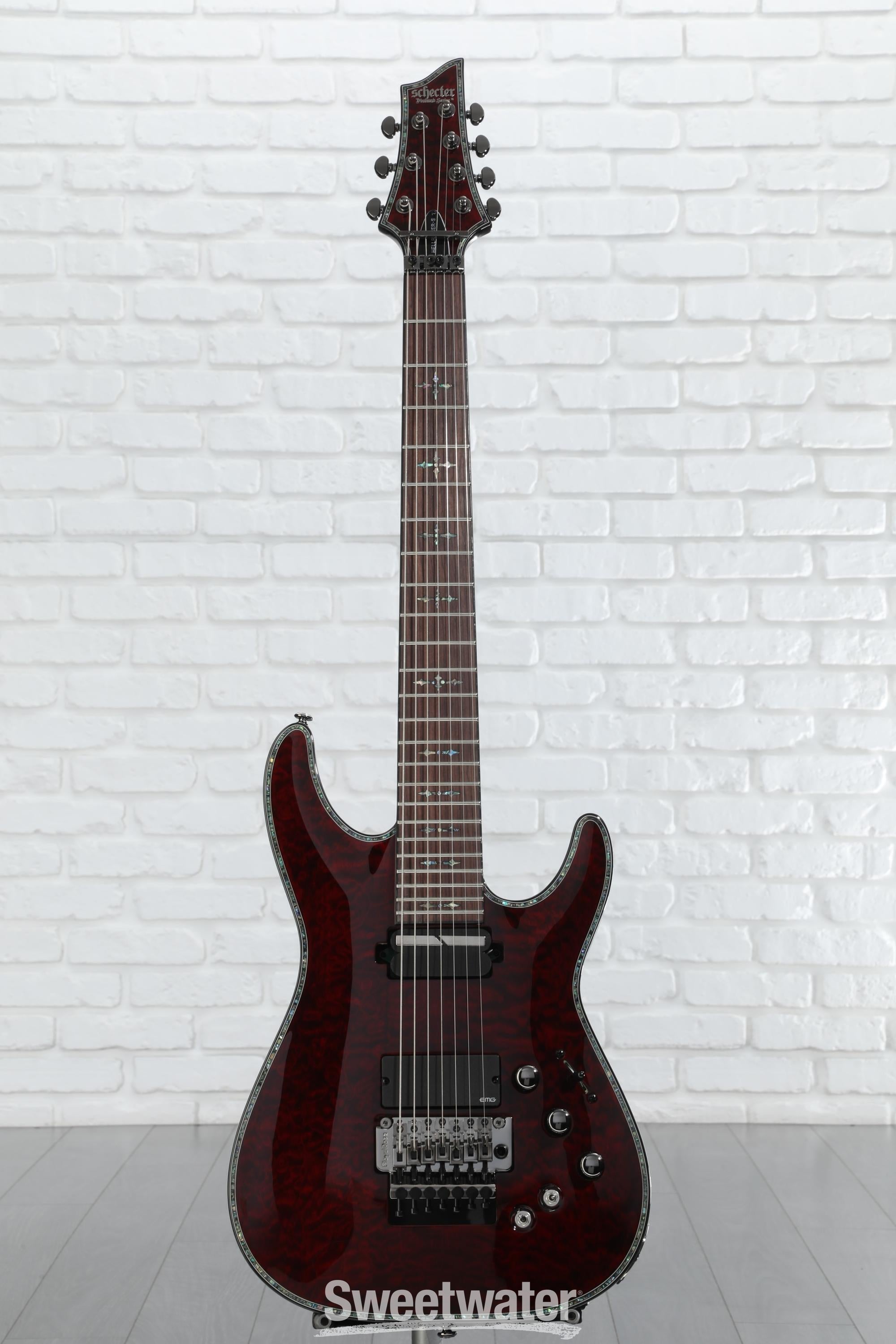 Schecter Hellraiser C-7 FR-S Electric Guitar - Black Cherry