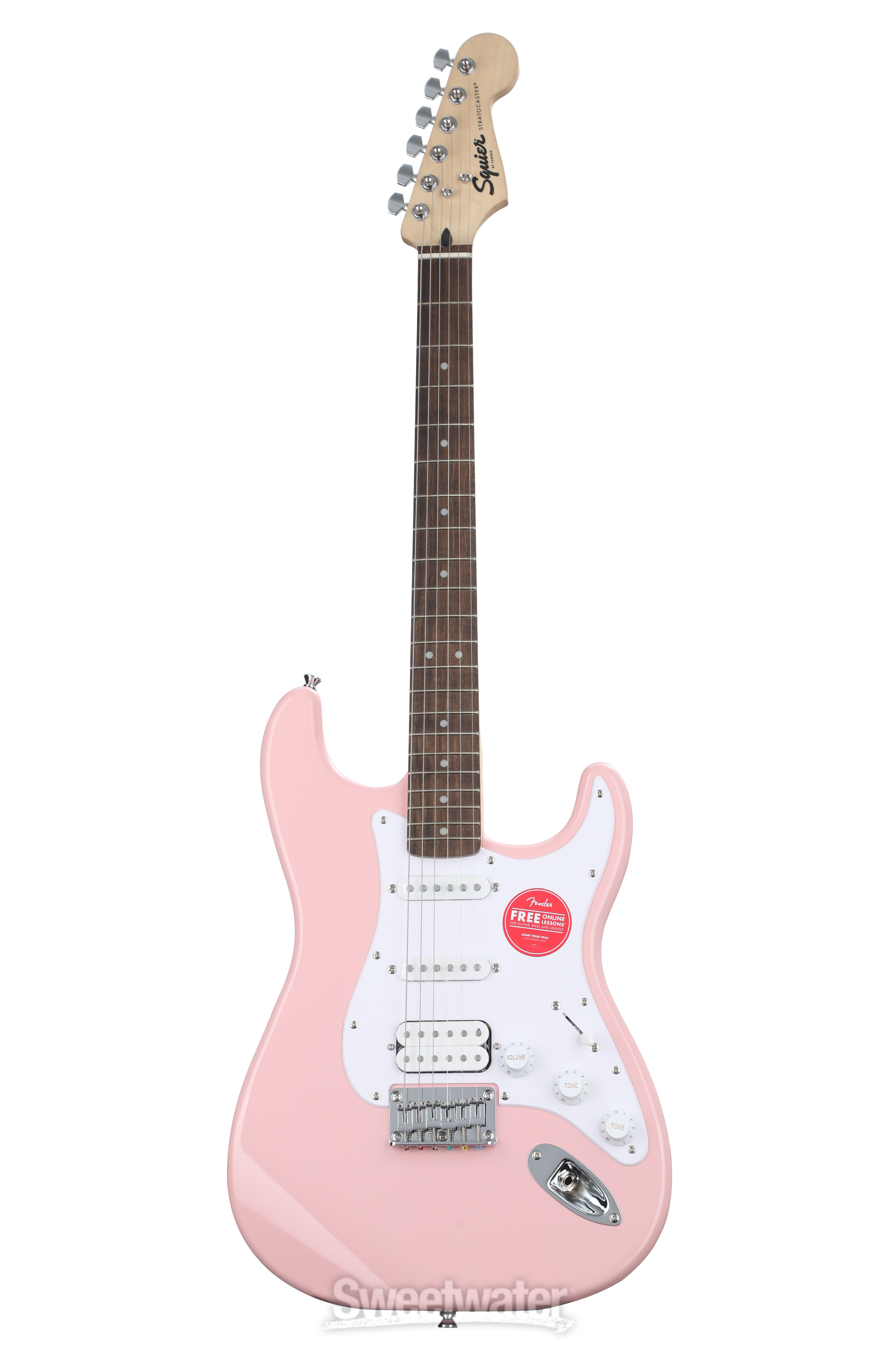 Squier Bullet Strat HSS HT Electric Guitar - Shell Pink