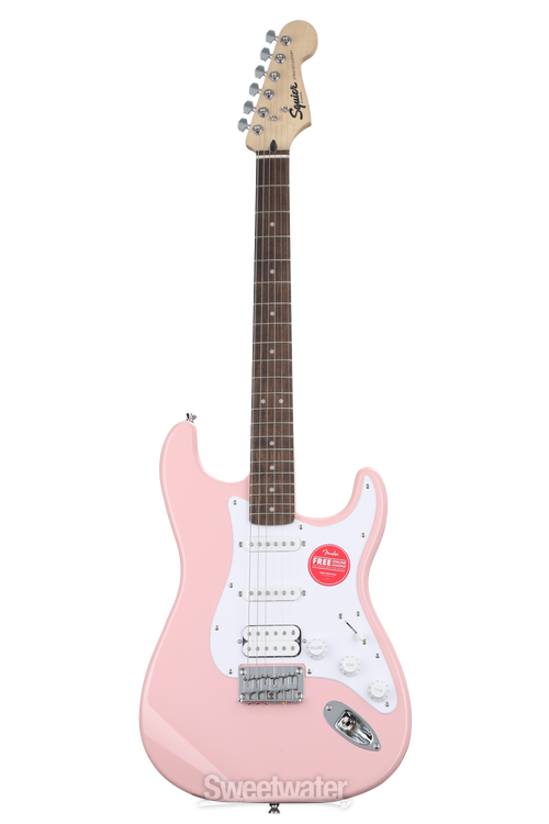 Squier Bullet Strat HSS HT Electric Guitar - Shell Pink | Sweetwater