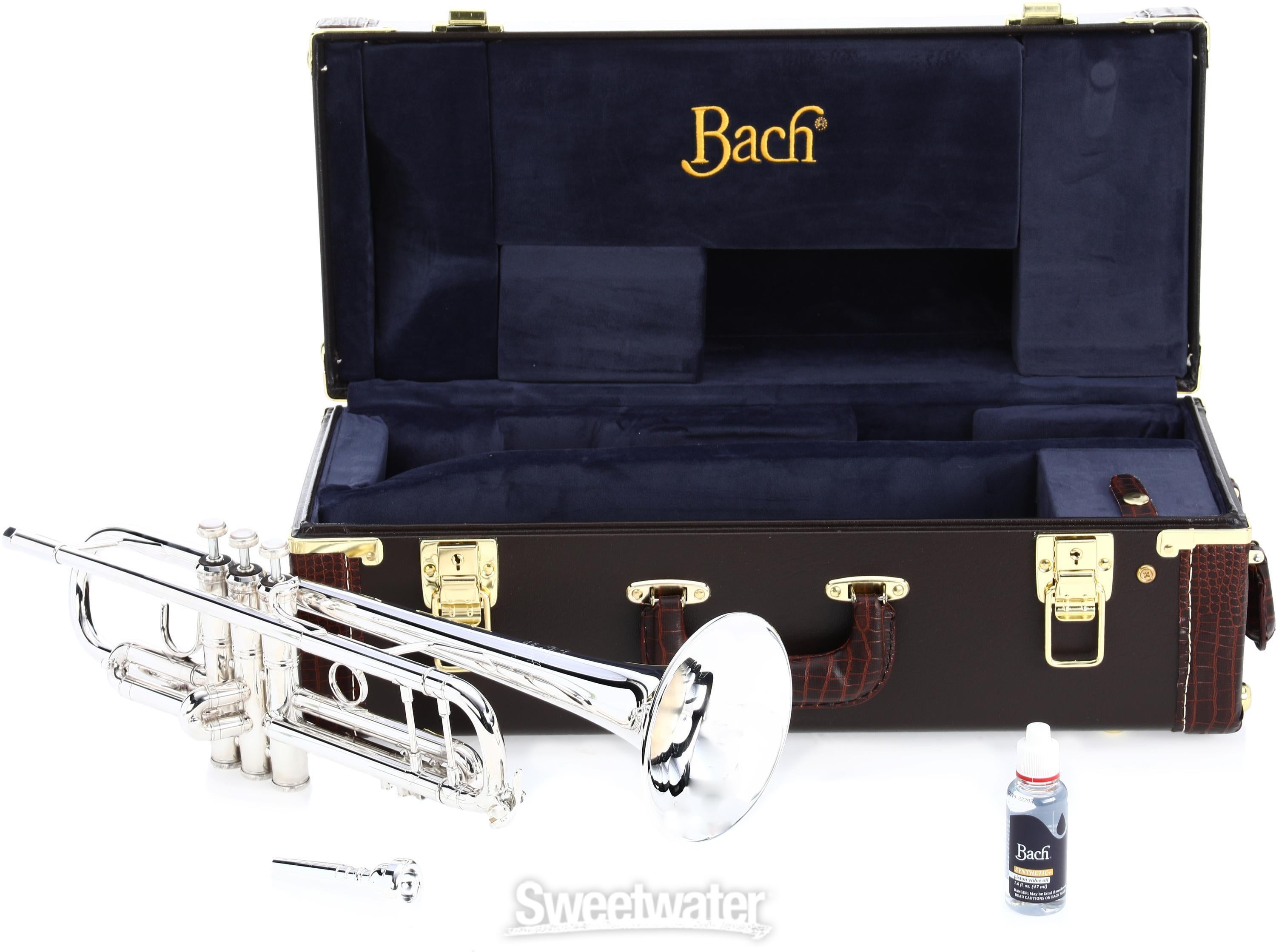 Bach 180 Stradivarius Professional Bb Trumpet - Silver Plated 