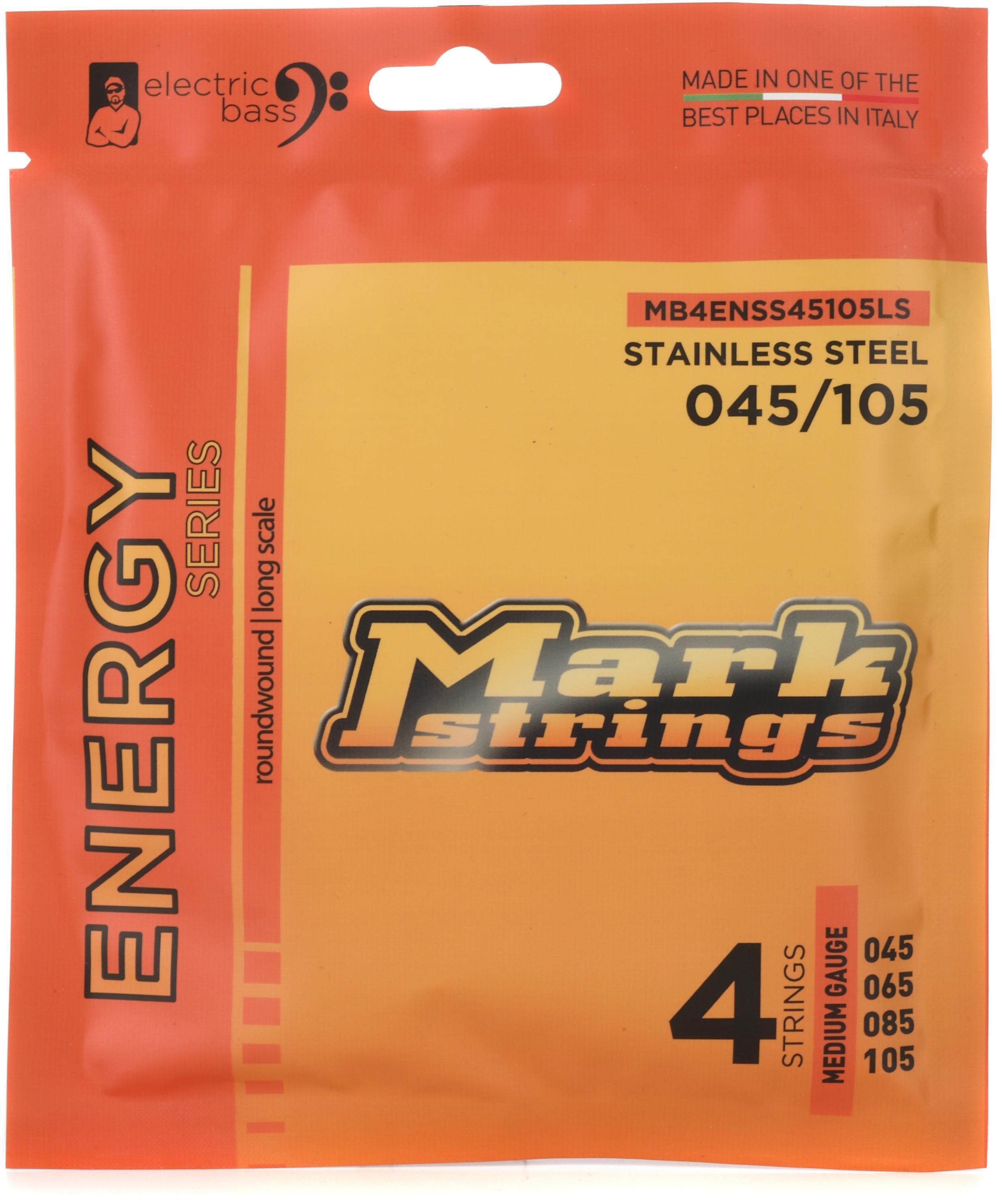 Photo of Markbass MB4ENSS45105LS Energy Series Electric Bass Guitar Strings - .045-.105 Medium