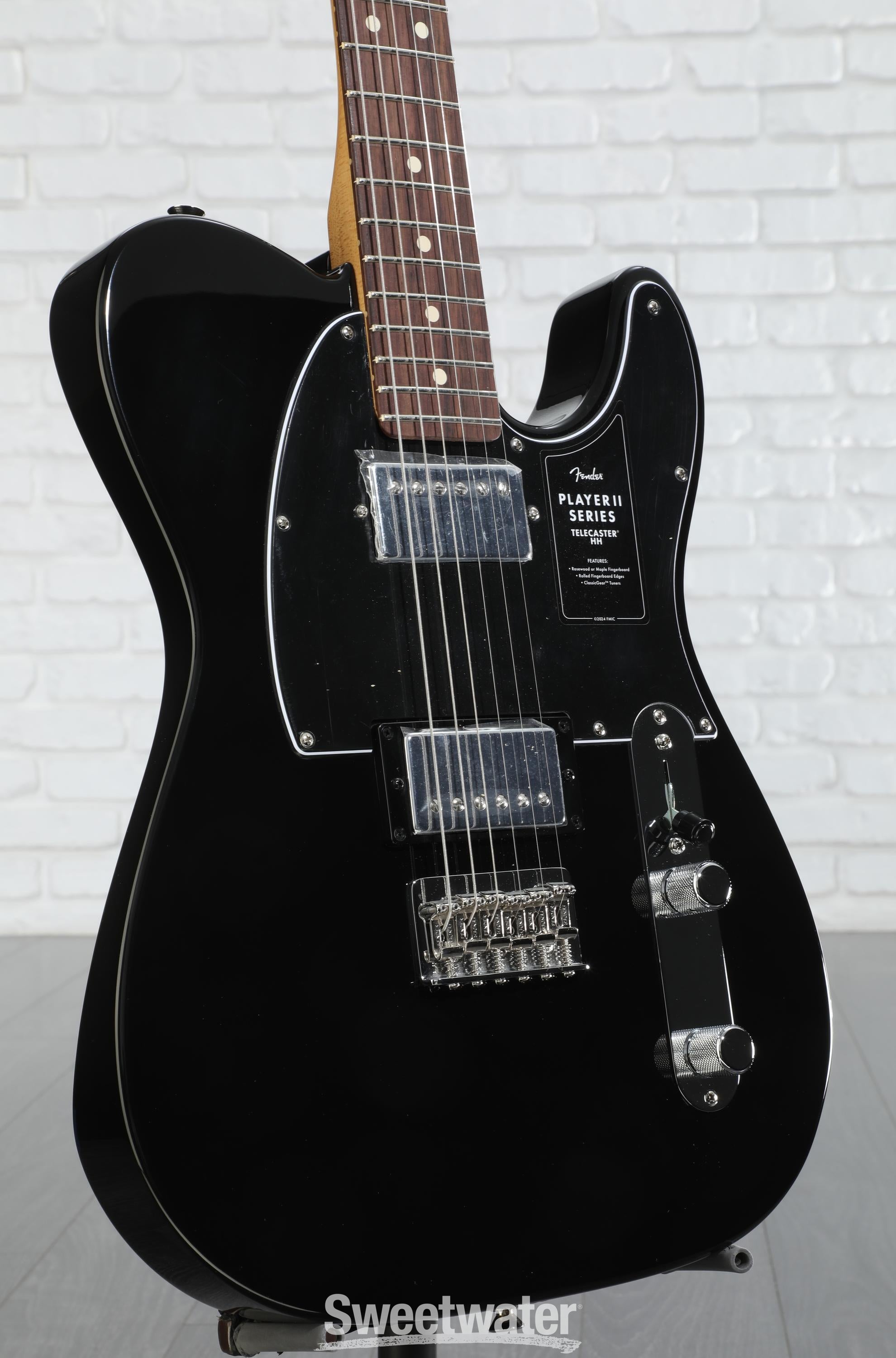 Fender Player II Telecaster HH Electric Guitar - Black with