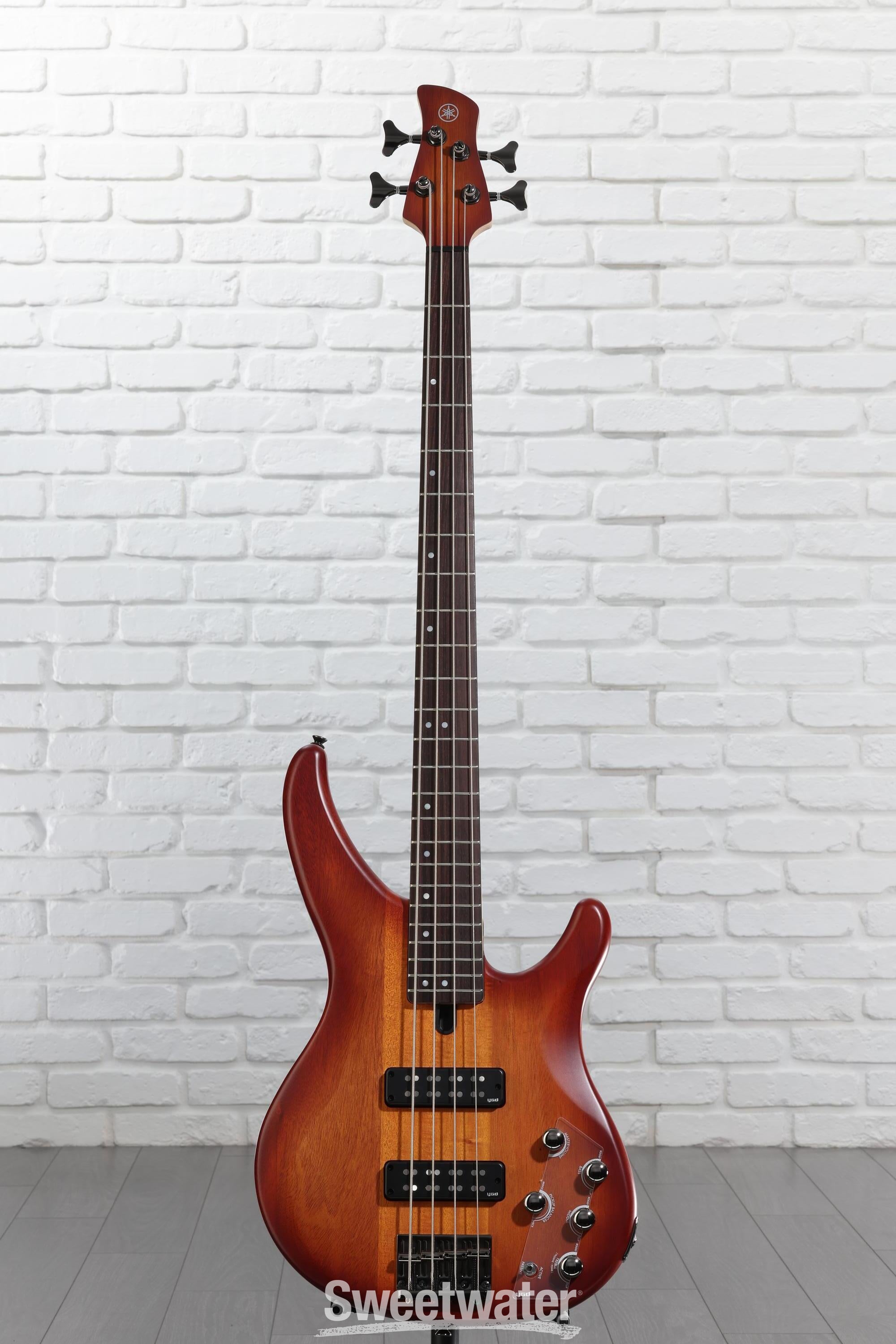 Yamaha TRBX504 4-string Bass Guitar - Brick Burst | Sweetwater