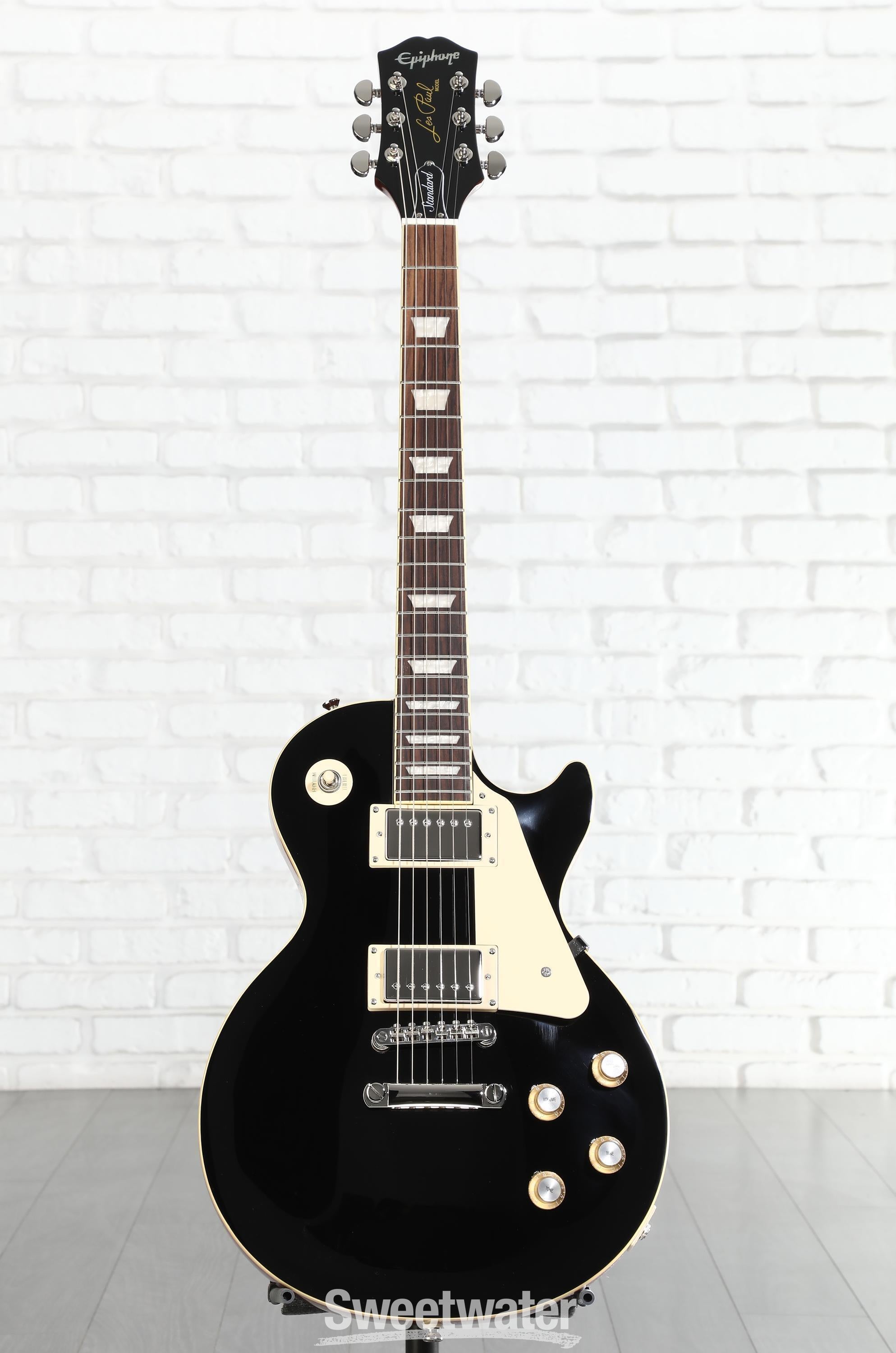 Epiphone Les Paul Standard '60s Electric Guitar - Ebony | Sweetwater