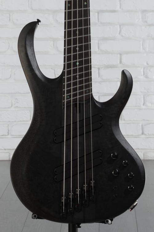 Ibanez BTB805MS 5-string Bass Guitar - Transparent Gray Flat