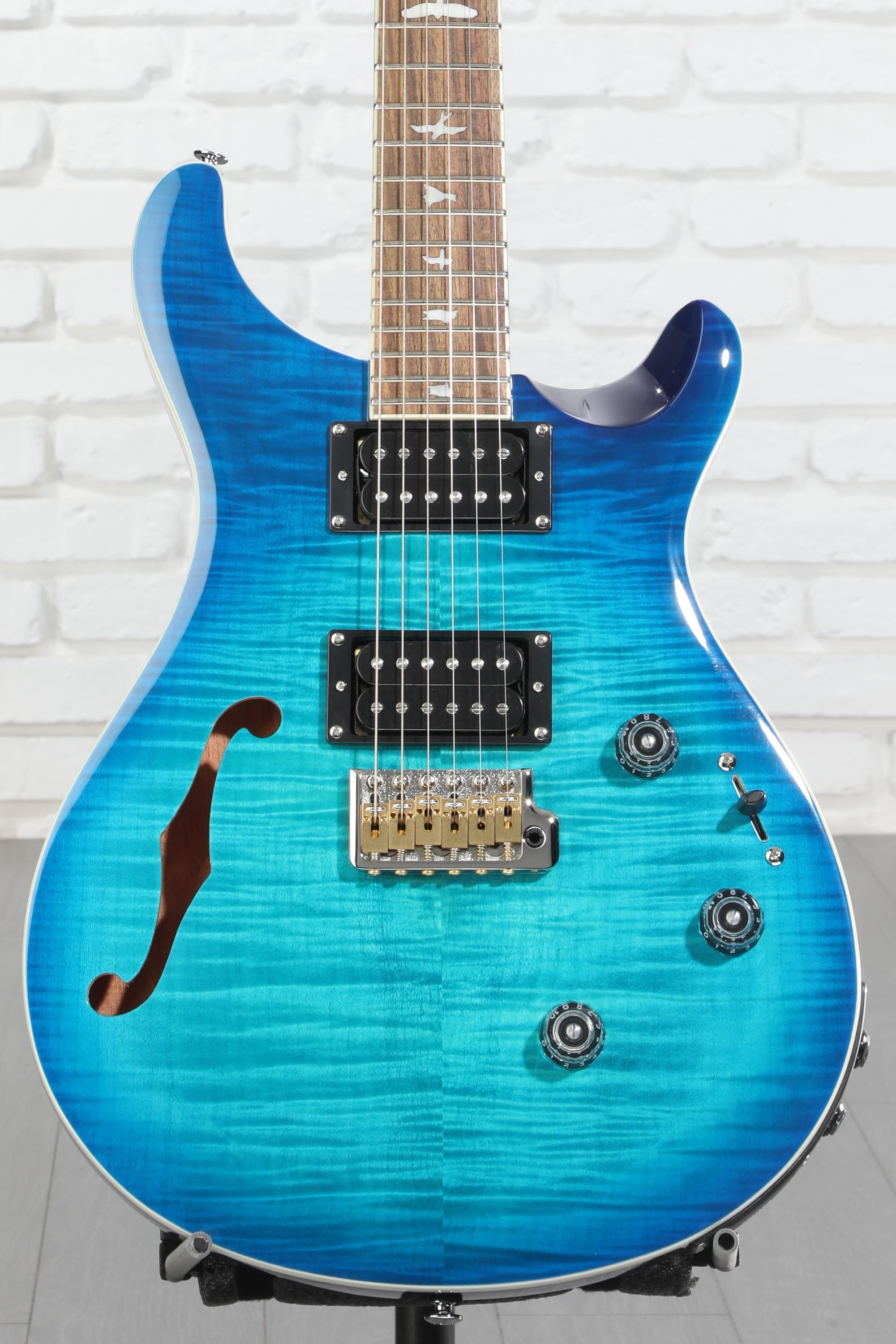 PRS SE Custom 24 Semi-Hollow Piezo Electric Guitar - Lake