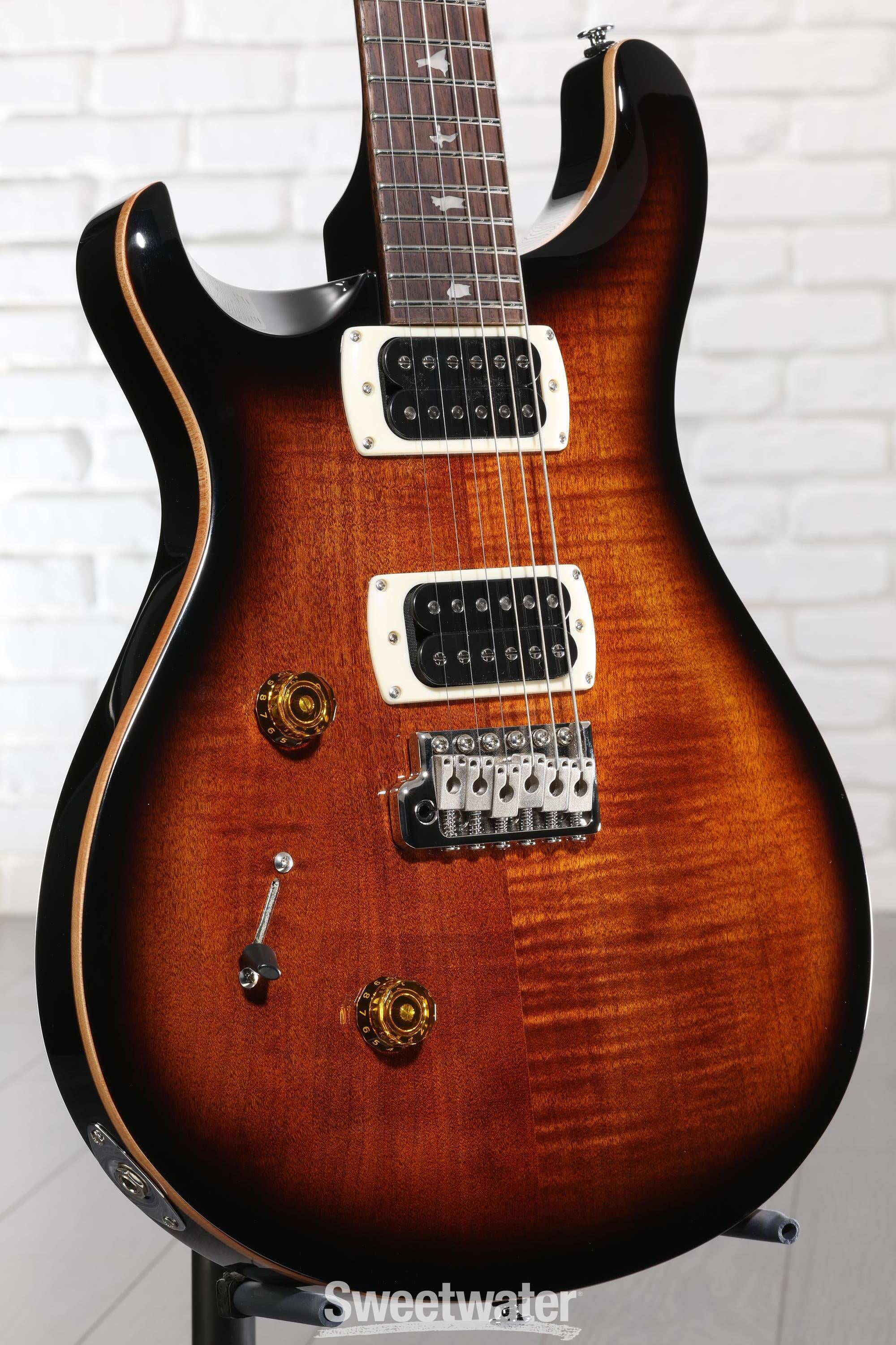 PRS SE Custom 24 Left-handed Electric Guitar - Black Gold Sunburst