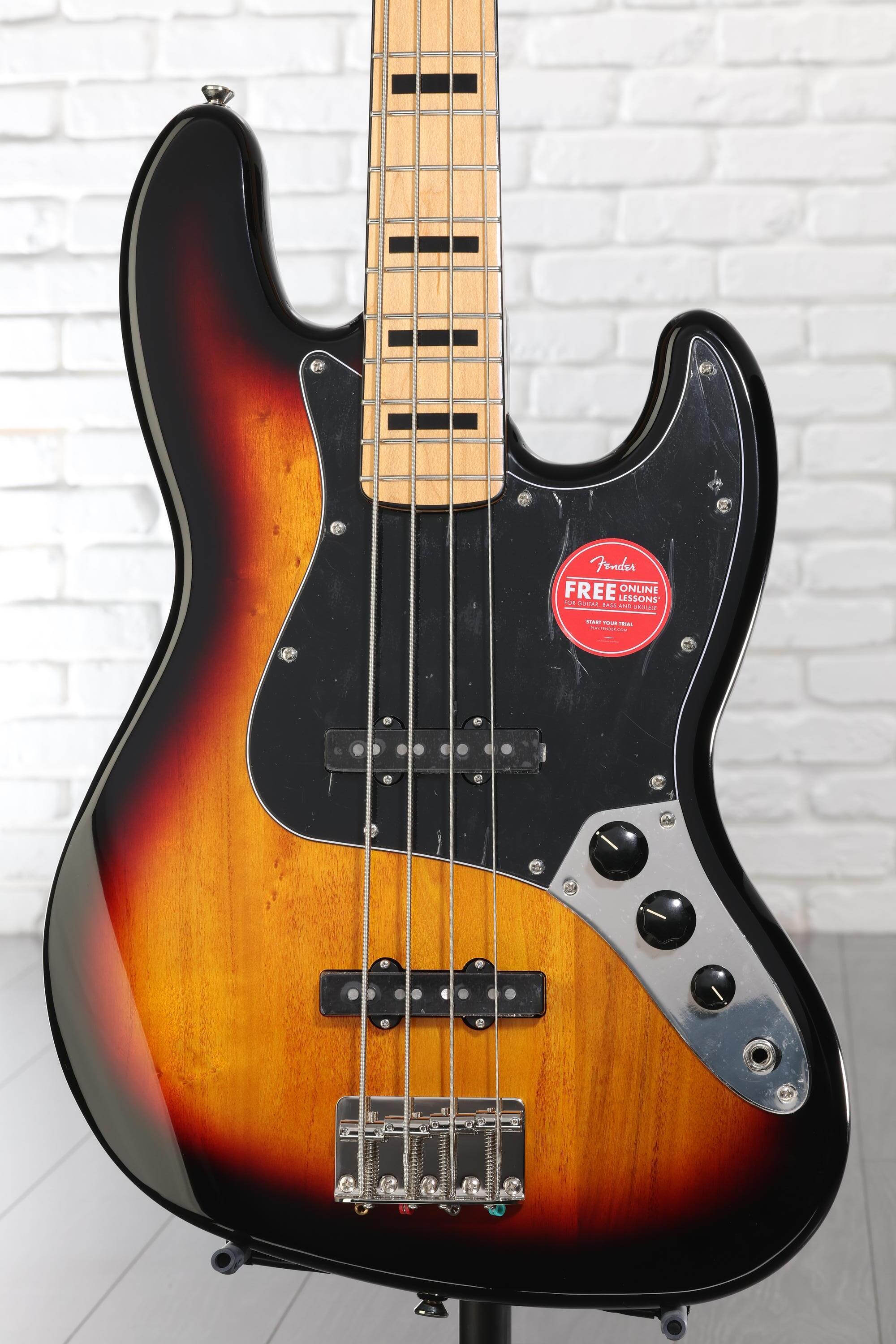 新品級 squier classic vibe '70s jazz bass Squier Classic Vibe '70s Jazz Bass Maple Fingerboard Black