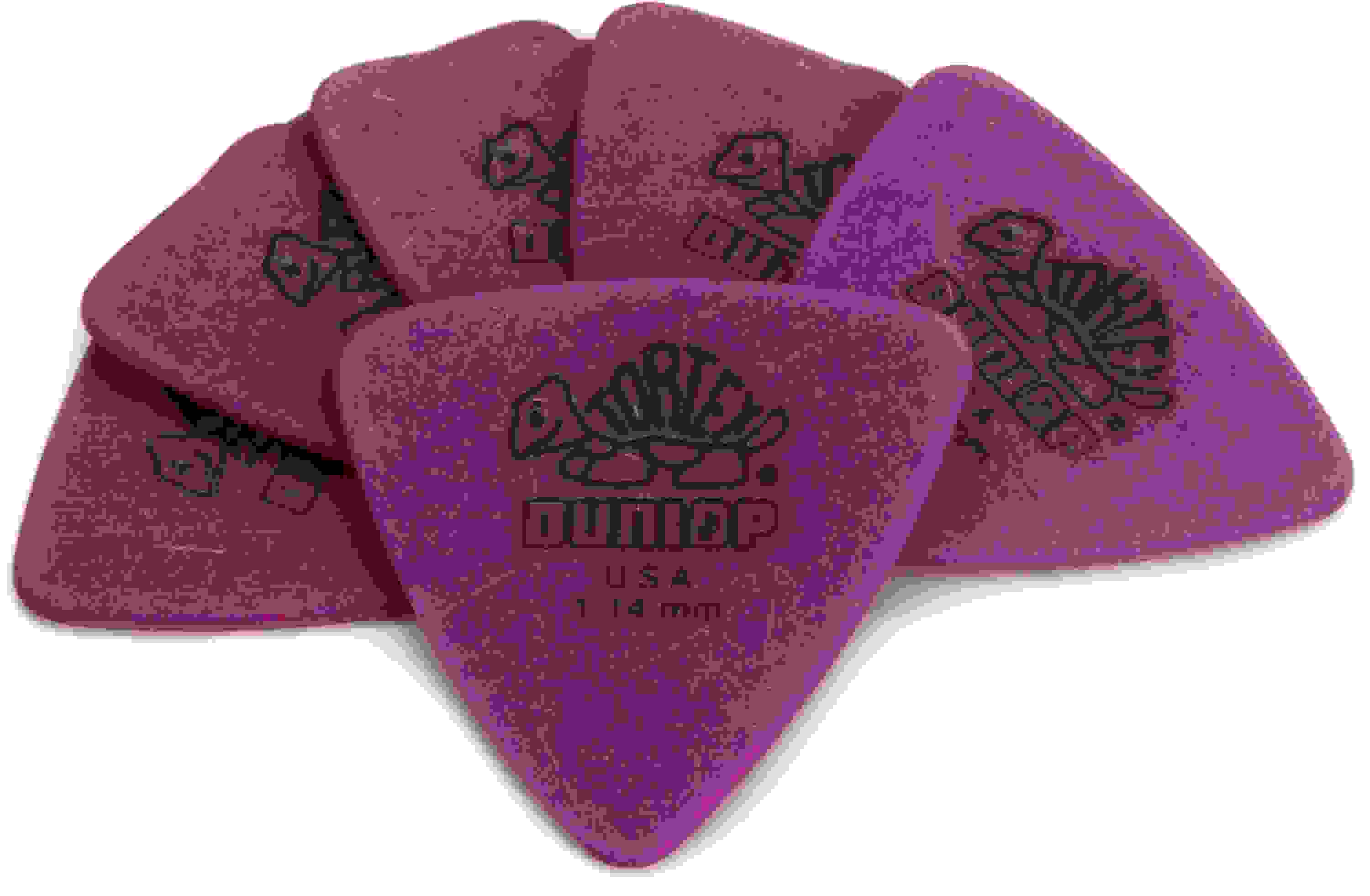 Dunlop Tortex Triangle Guitar Picks - 1.14mm Purple (6-pack)