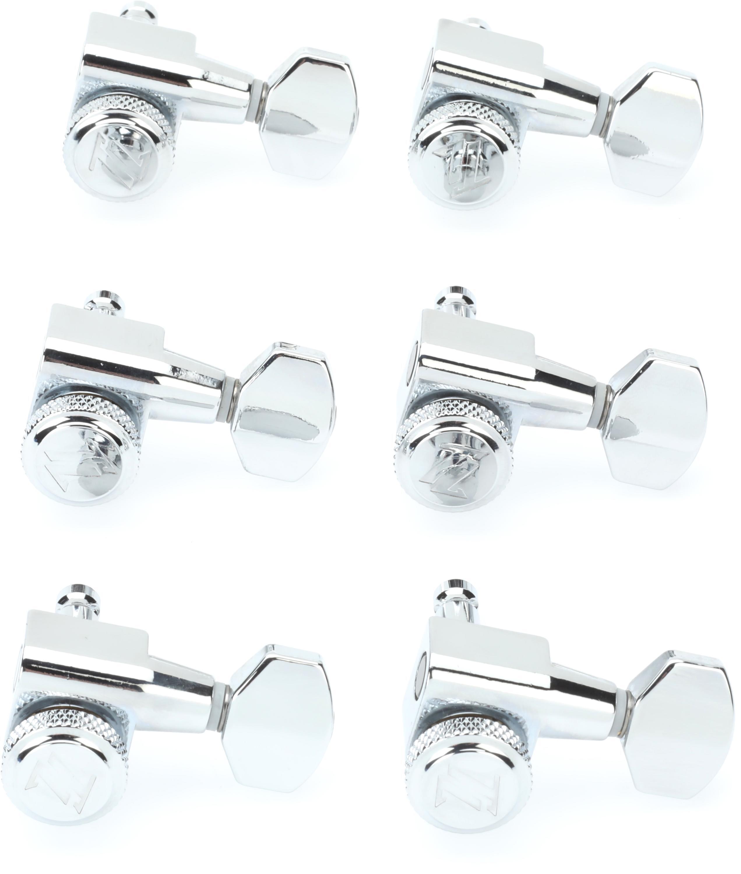 Photo of Allparts True Lok Mid-size Locking Tuning Machine Set - Chrome