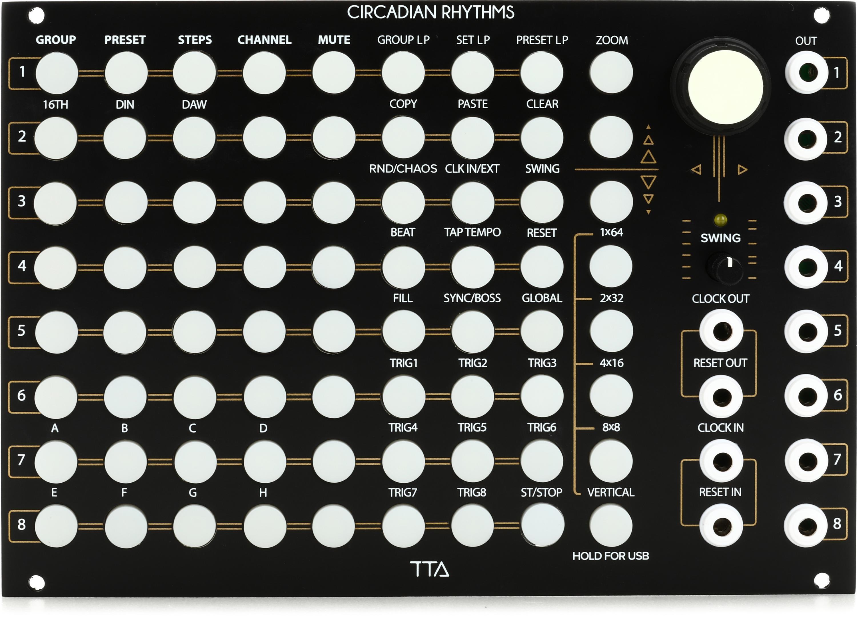Tiptop Audio Trigger Riot Eurorack Sequencer Module - Black