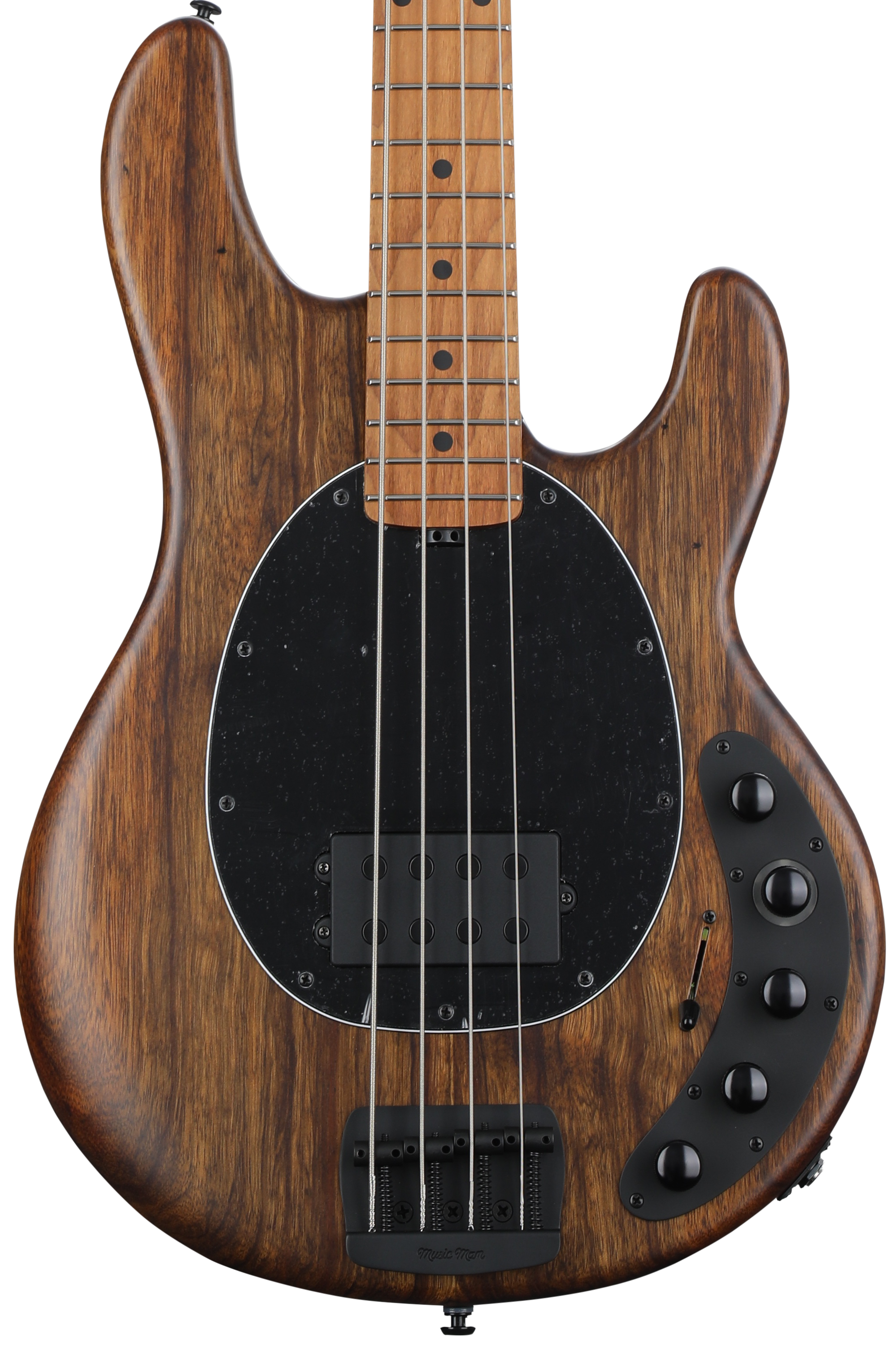 Ernie Ball Music Man BFR DarkRay Bass Guitar - Shadow Korina Ernie Ball Music Man BFR DarkRay Bass Guitar - Shadow Korina