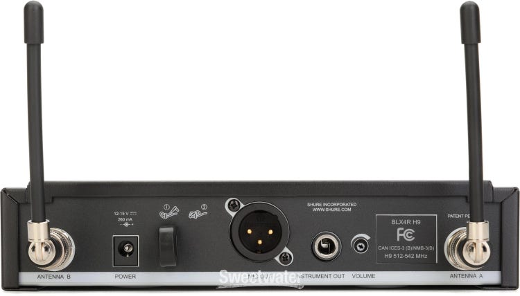 Shure BLX14R/MX53 Wireless Headworn Microphone System - H9 Band