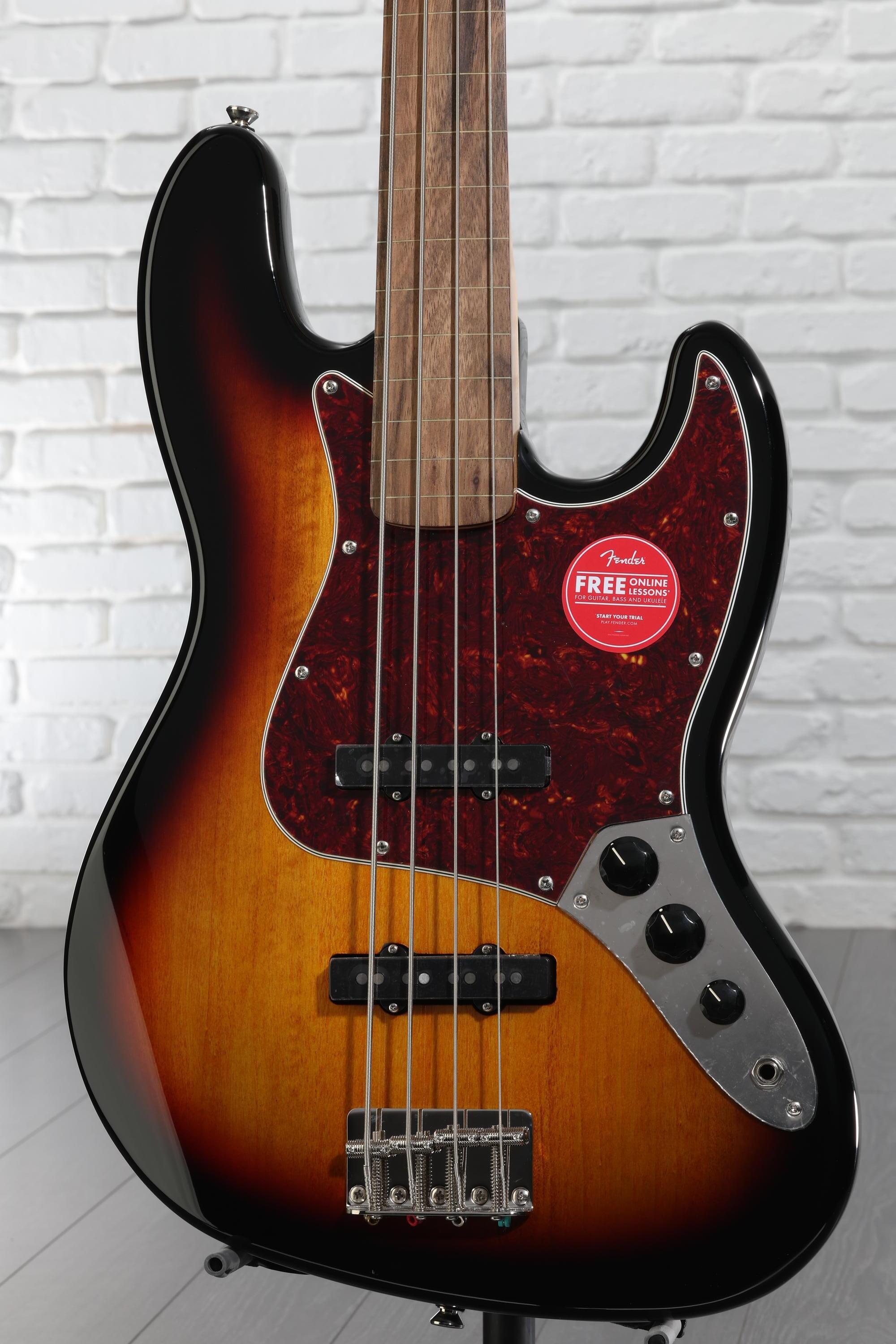Squier Classic Vibe '60s Fretless Jazz Bass - 3-Tone