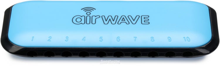 Suzuki AW-1 Airwave 10-hole Diatonic Harmonica - C Major, Blue