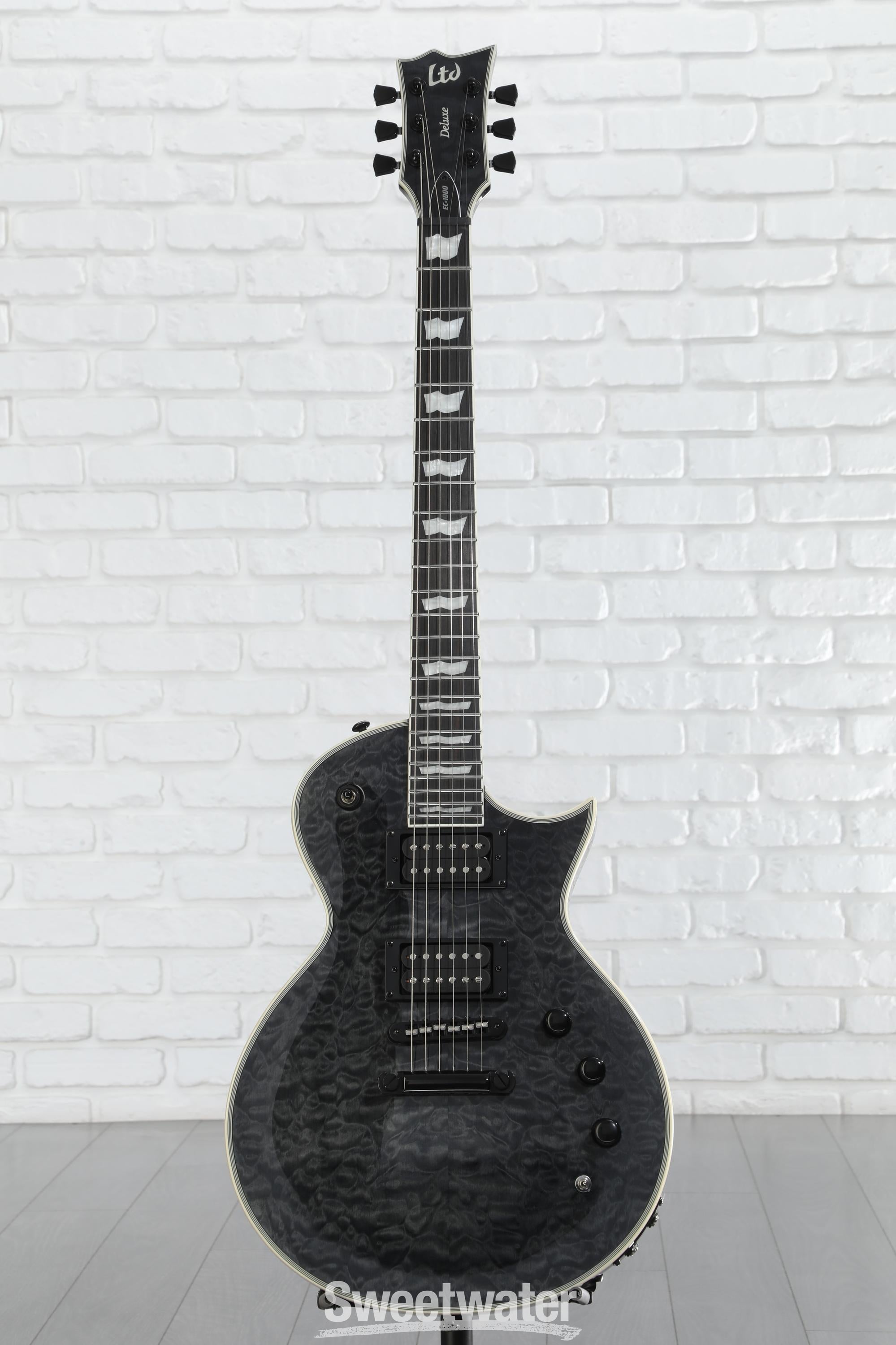 ESP LTD EC-1000 Piezo Electric Guitar - See Thru Black