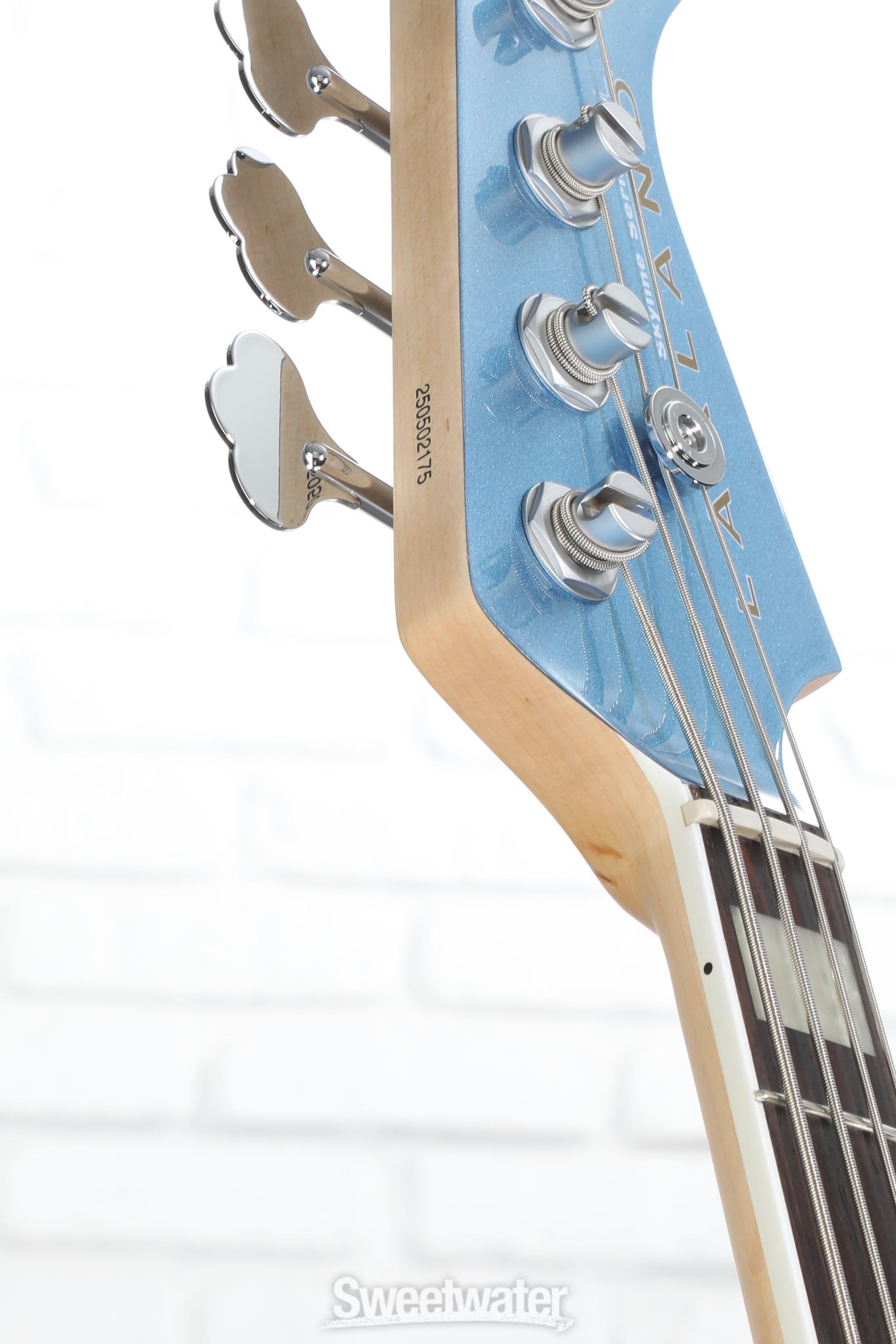 Lakland Skyline Darryl Jones DJ-4 Bass Guitar - Lake Placid Blue
