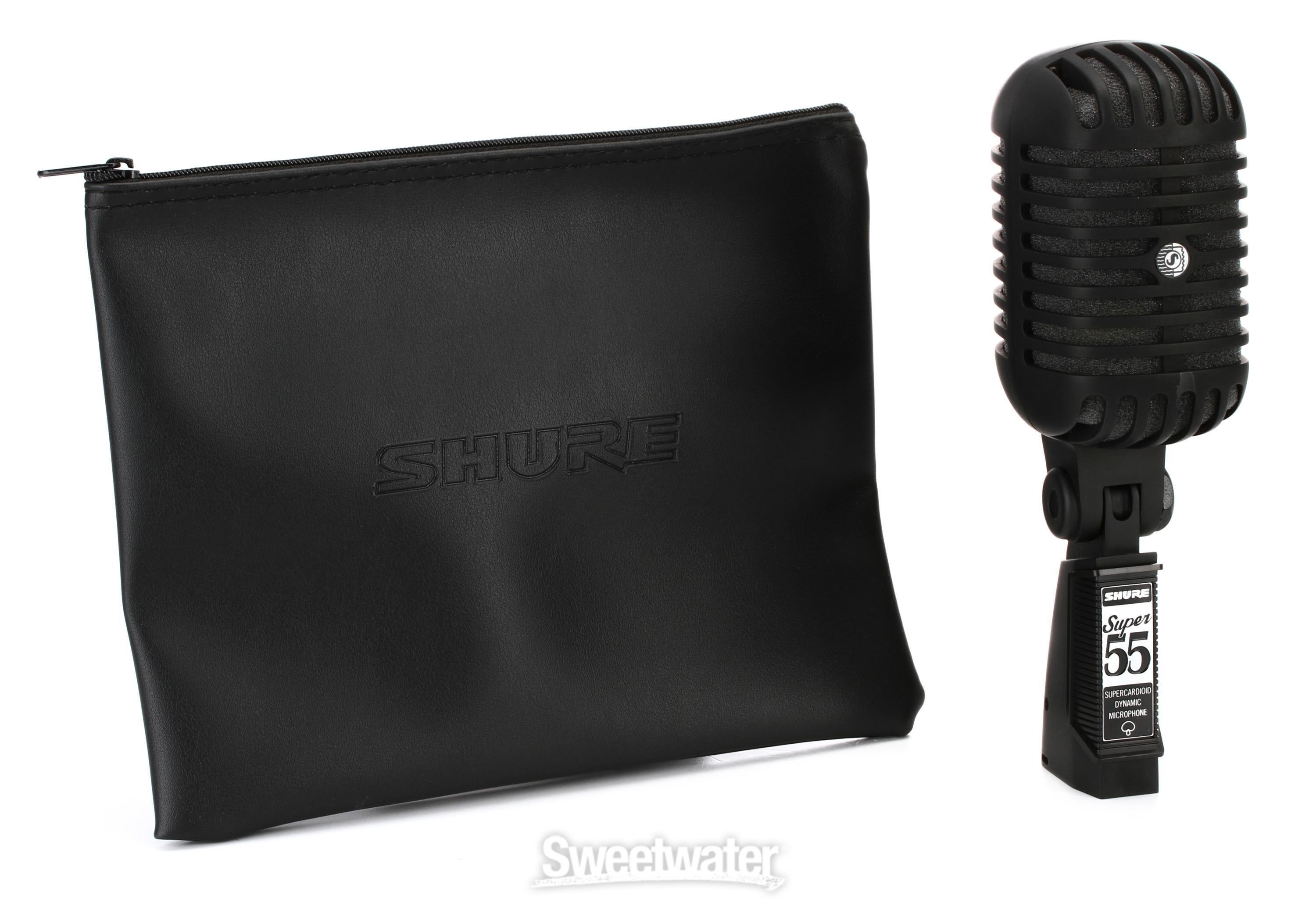 美中古 Shure Super 55-BLK Pitch Black Super 55-BLK - Vocal Microphone Pitch Black Edition - Shure USA