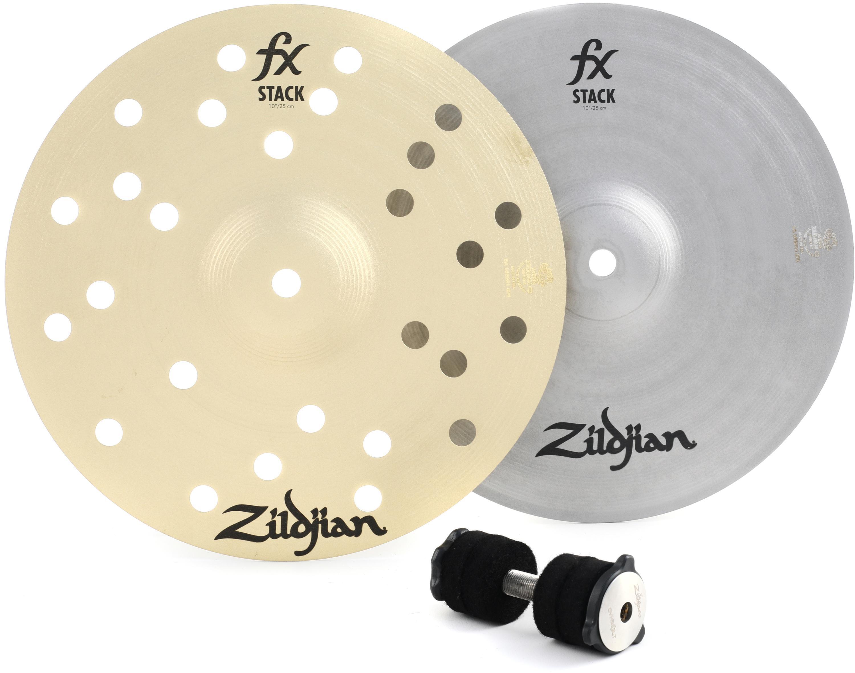 Zildjian 10-inch FX Stacks Cymbals with Cymbolt Mount | Sweetwater