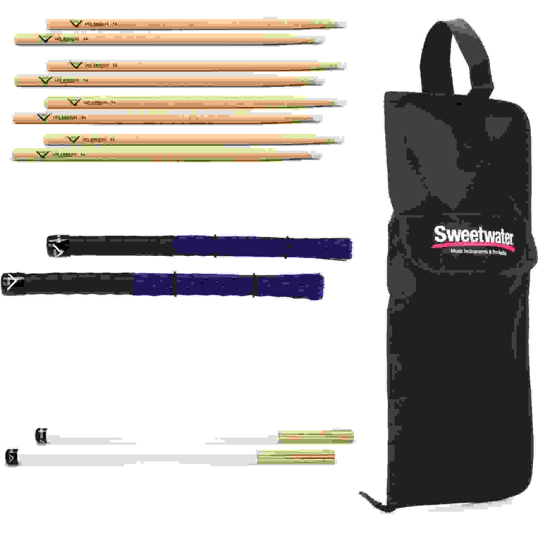 Vater Drumstick Variety Bundle - 5A, Nylon Tip