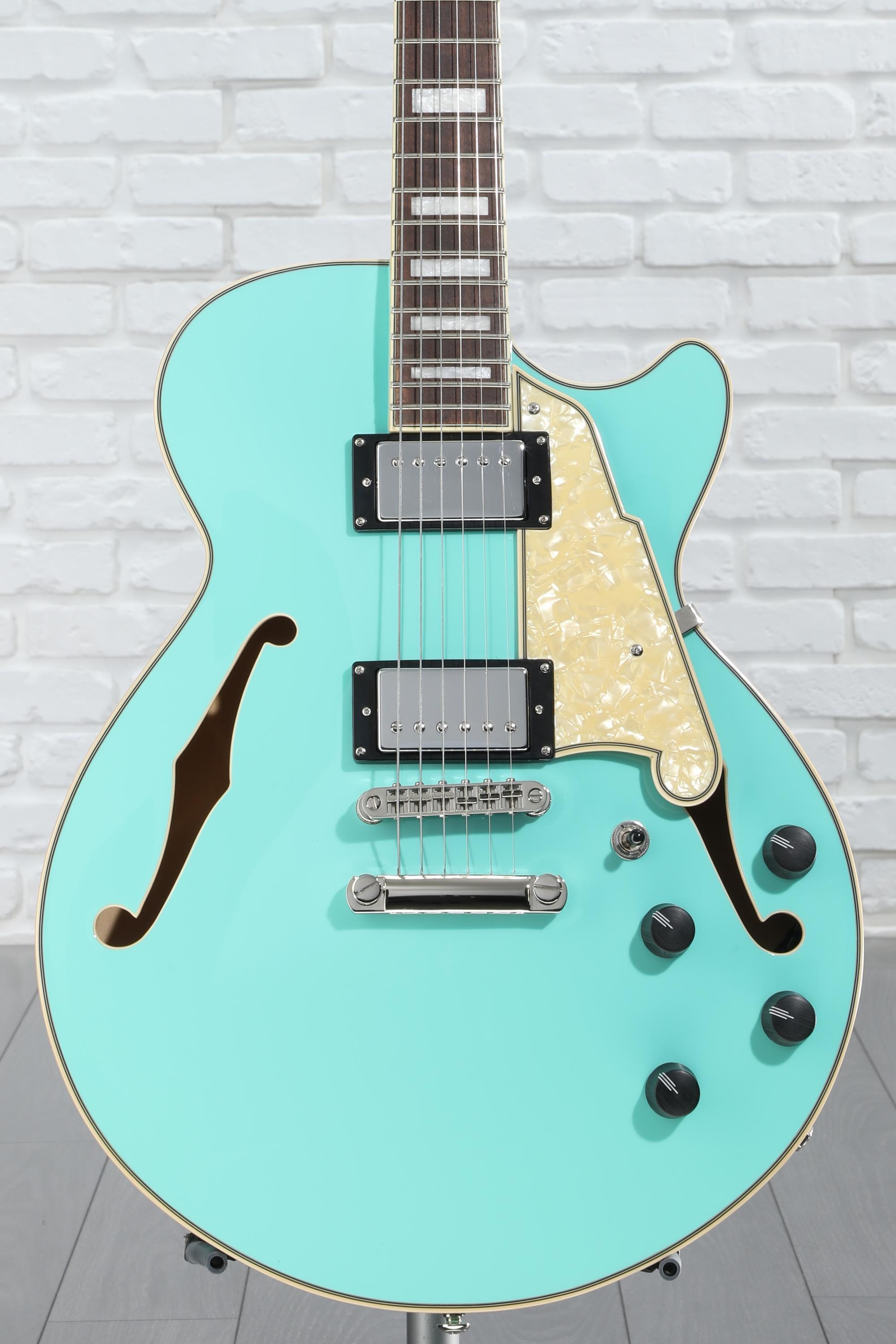 D'Angelico Premier SS Semi-hollow Electric Guitar - Surf