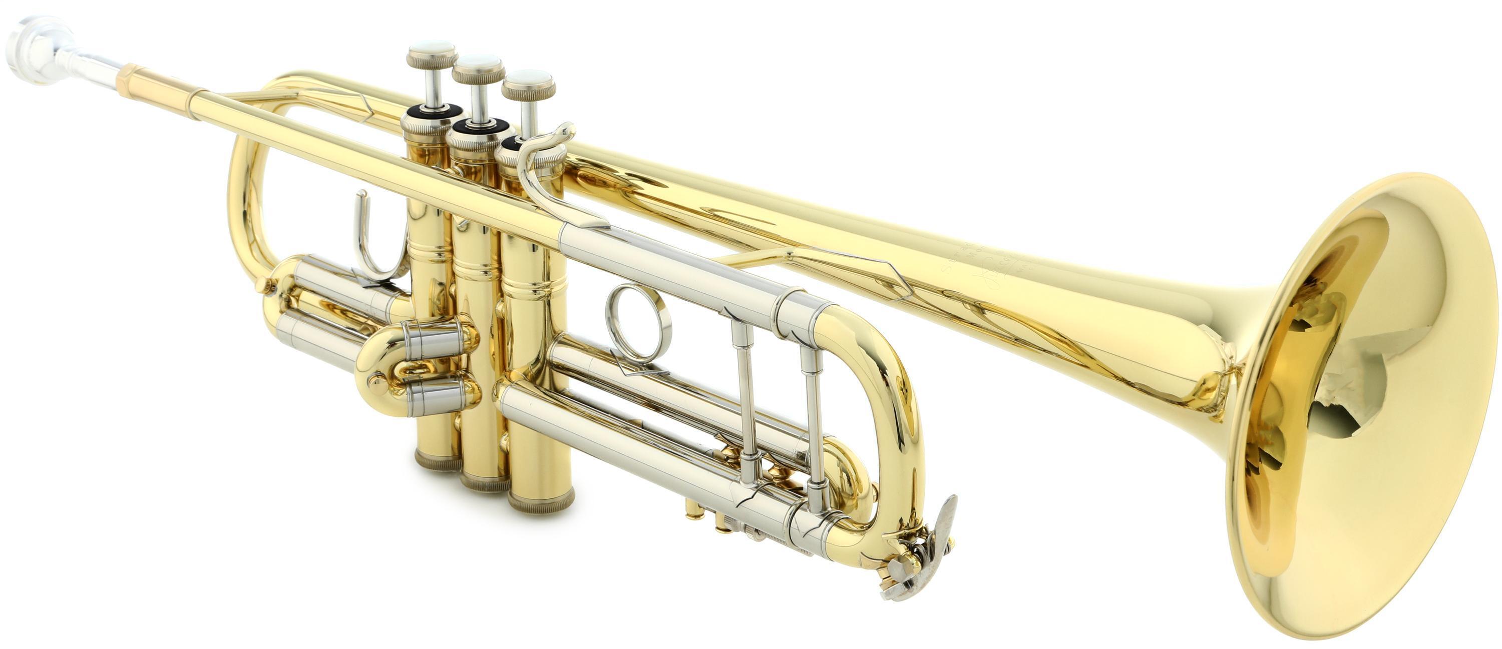 Bach 18037G Stradivarius Professional Bb Trumpet - Gold Brass Bell - Clear  Lacquer