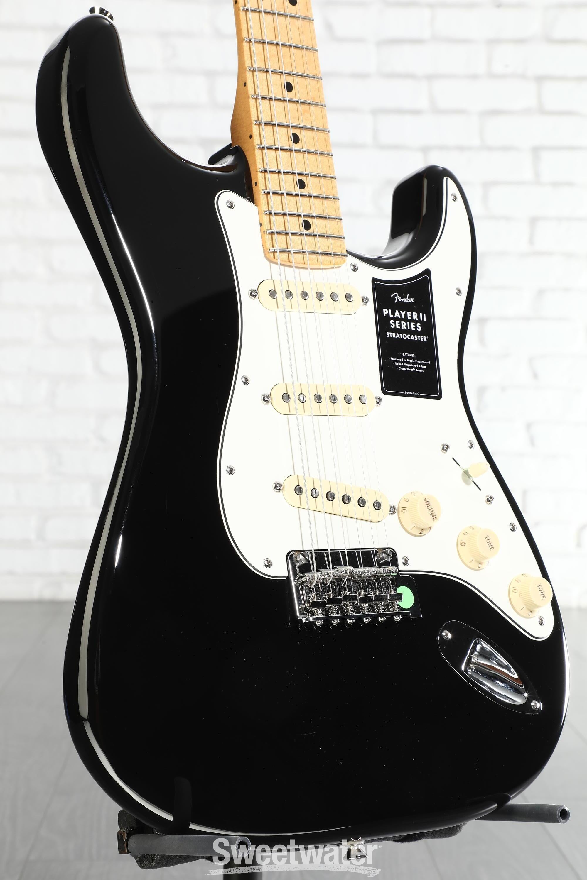 Fender Player II Stratocaster Electric Guitar - Black with Maple