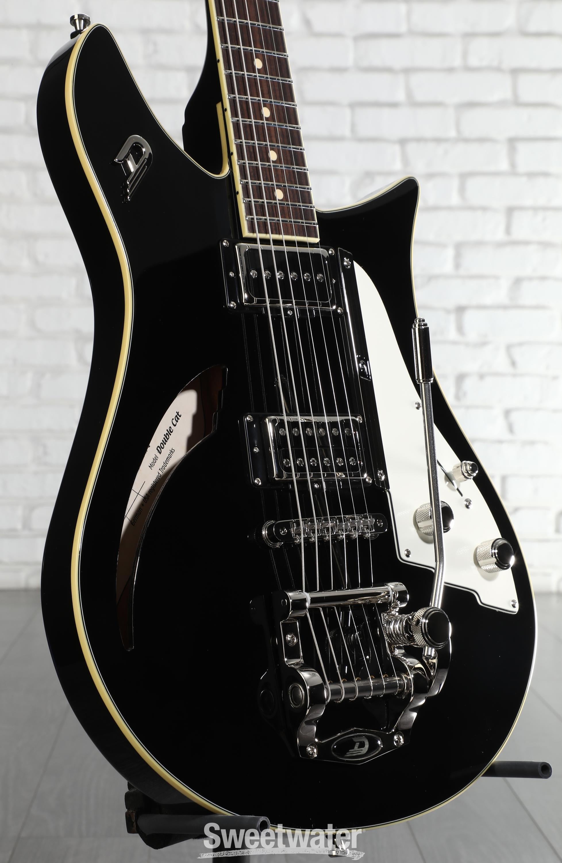 Photo of Duesenberg Double Cat Electric Guitar - Black