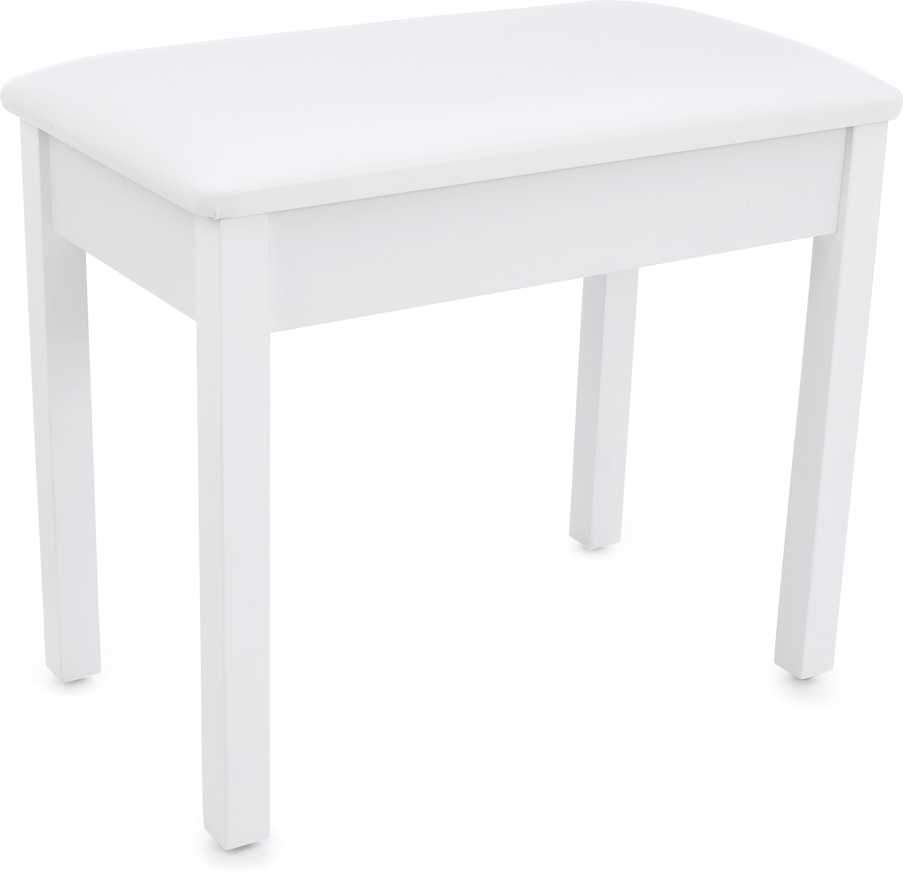 On-Stage KB8802W Keyboard/Piano Bench - White | Sweetwater