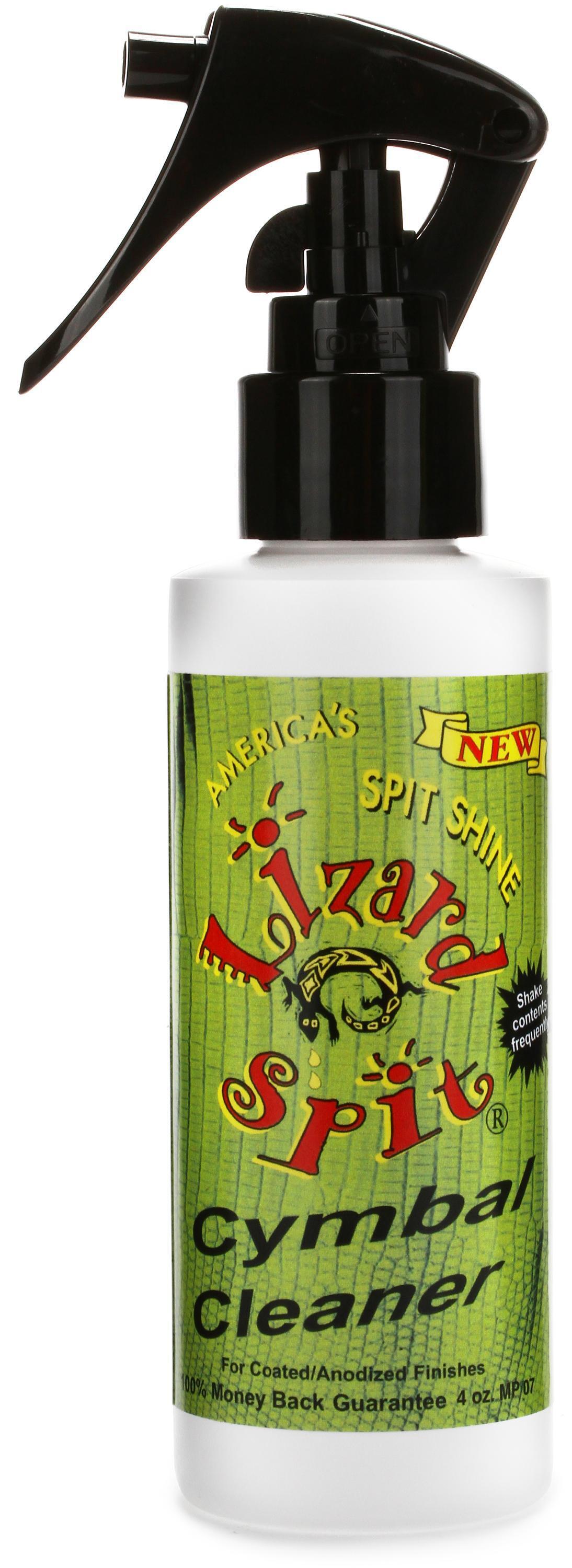Photo of Lizard Spit Cymbal Cleaner for Coated Cymbals - 4-oz. Spray Bottle