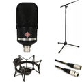 Photo of Neumann TLM 107 Large-diaphragm Condenser Microphone with Shockmount, Stand, and Cable - Matte Black