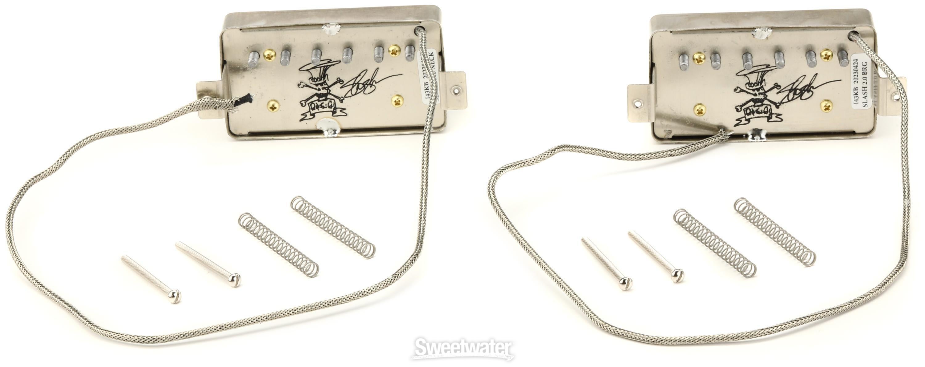 Seymour Duncan Slash 2.0 Humbucker Pickup Set - Raw Nickel Cover