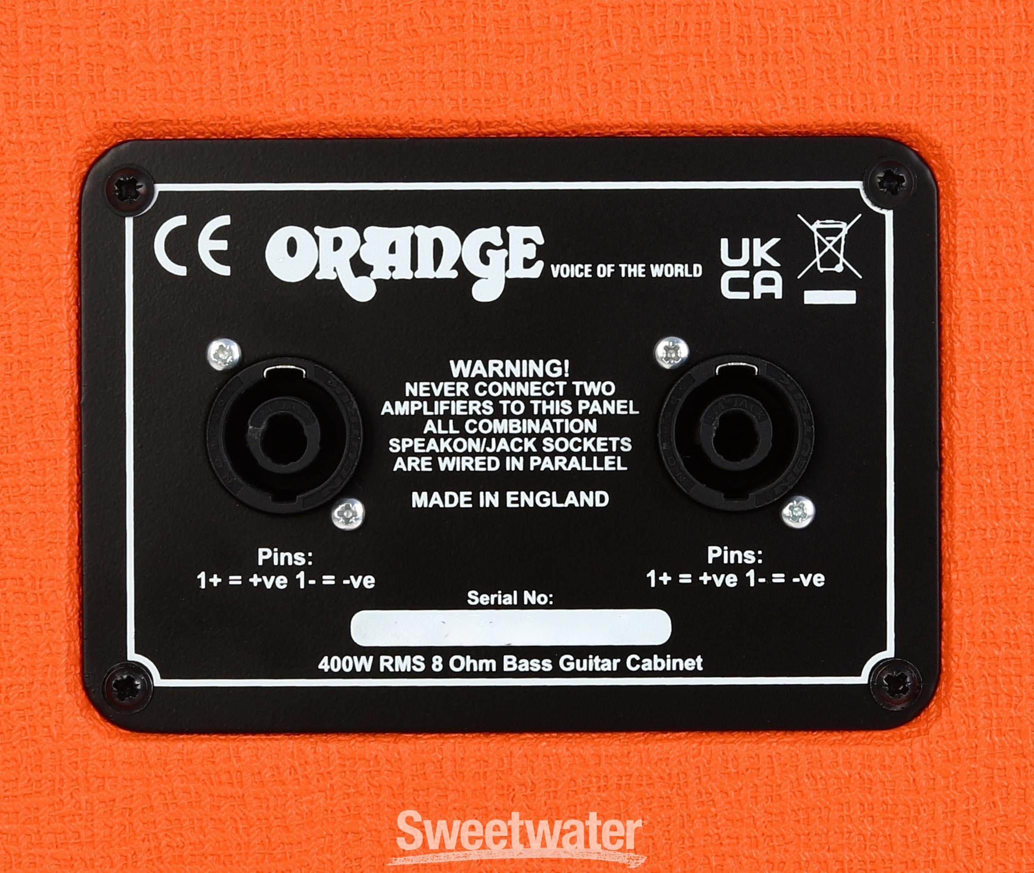 Orange OBC115 1 x 15-inch 400-watt Bass Cabinet - Orange Tolex | Sweetwater