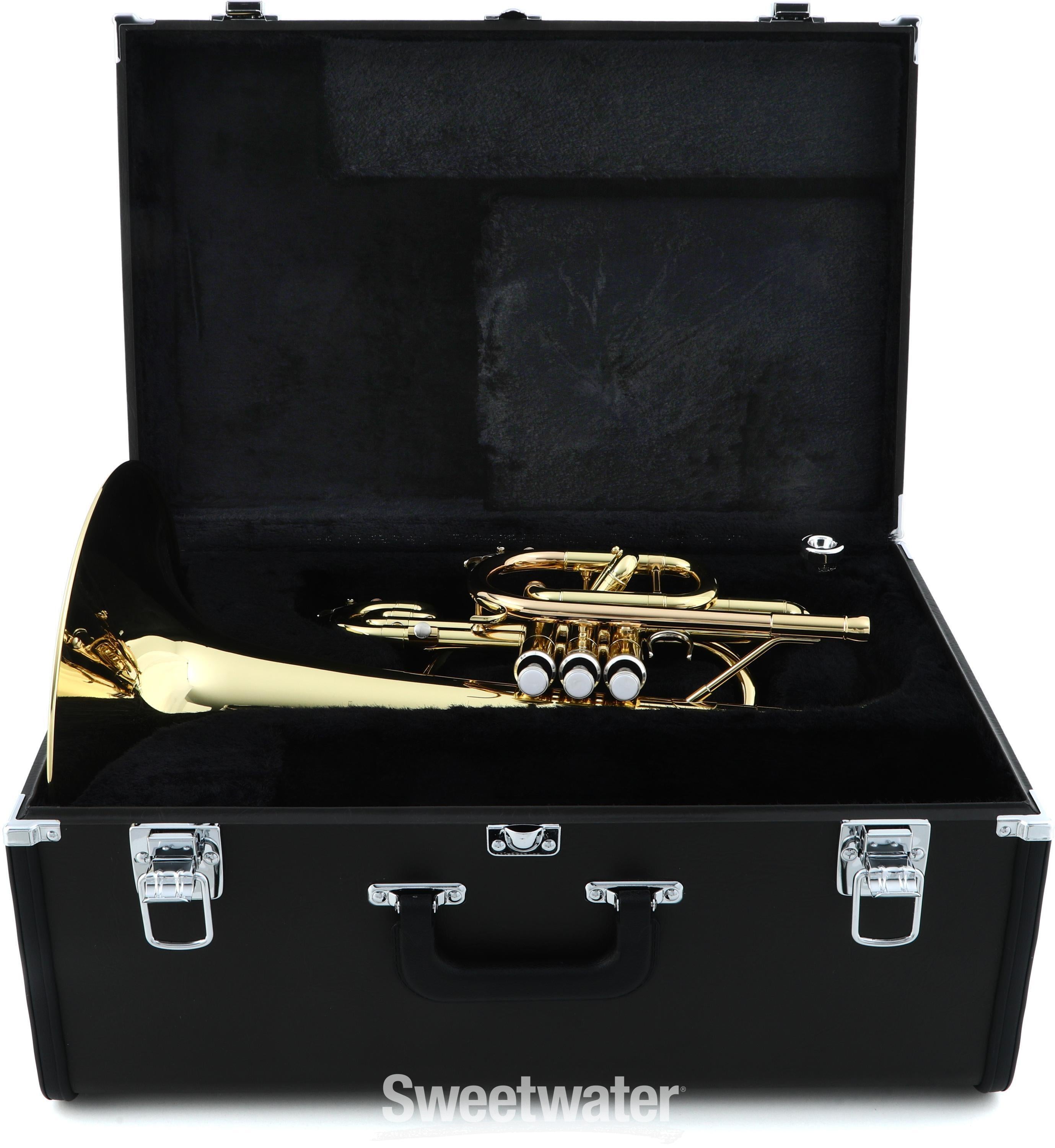 Yamaha YMP-204M Marching Mellophone - Clear Lacquer | Sweetwater