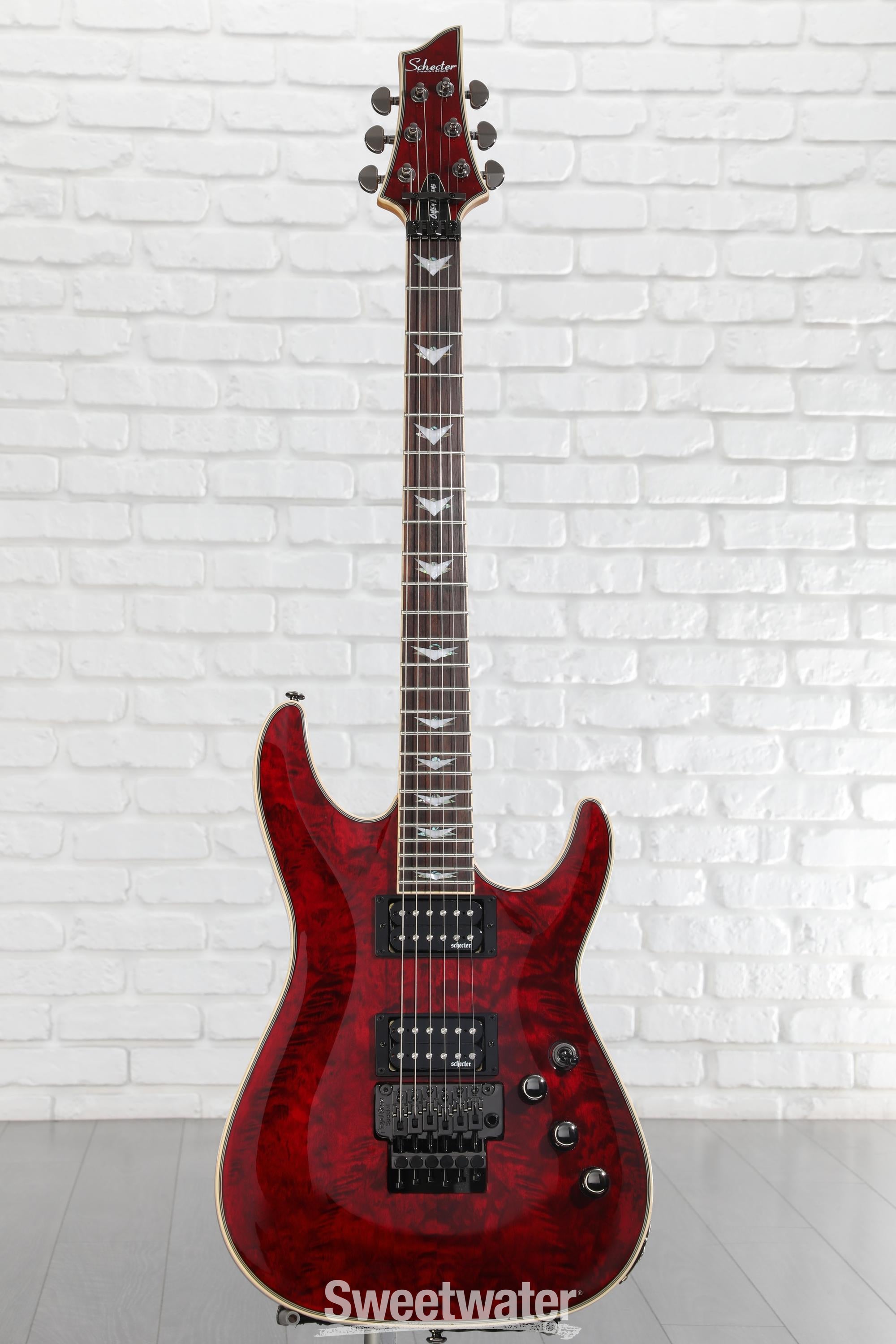 Schecter Omen Extreme-6 FR Electric Guitar - Black Cherry