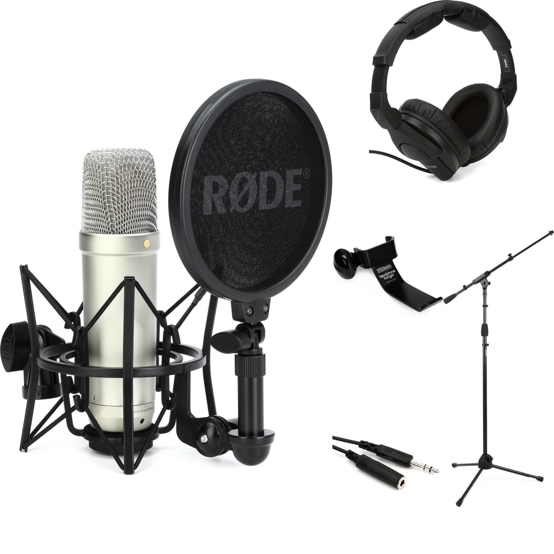  RØDE NT1 Signature Series Condenser Microphone with SM6  Shockmount and Pop Filter - Black : Everything Else
