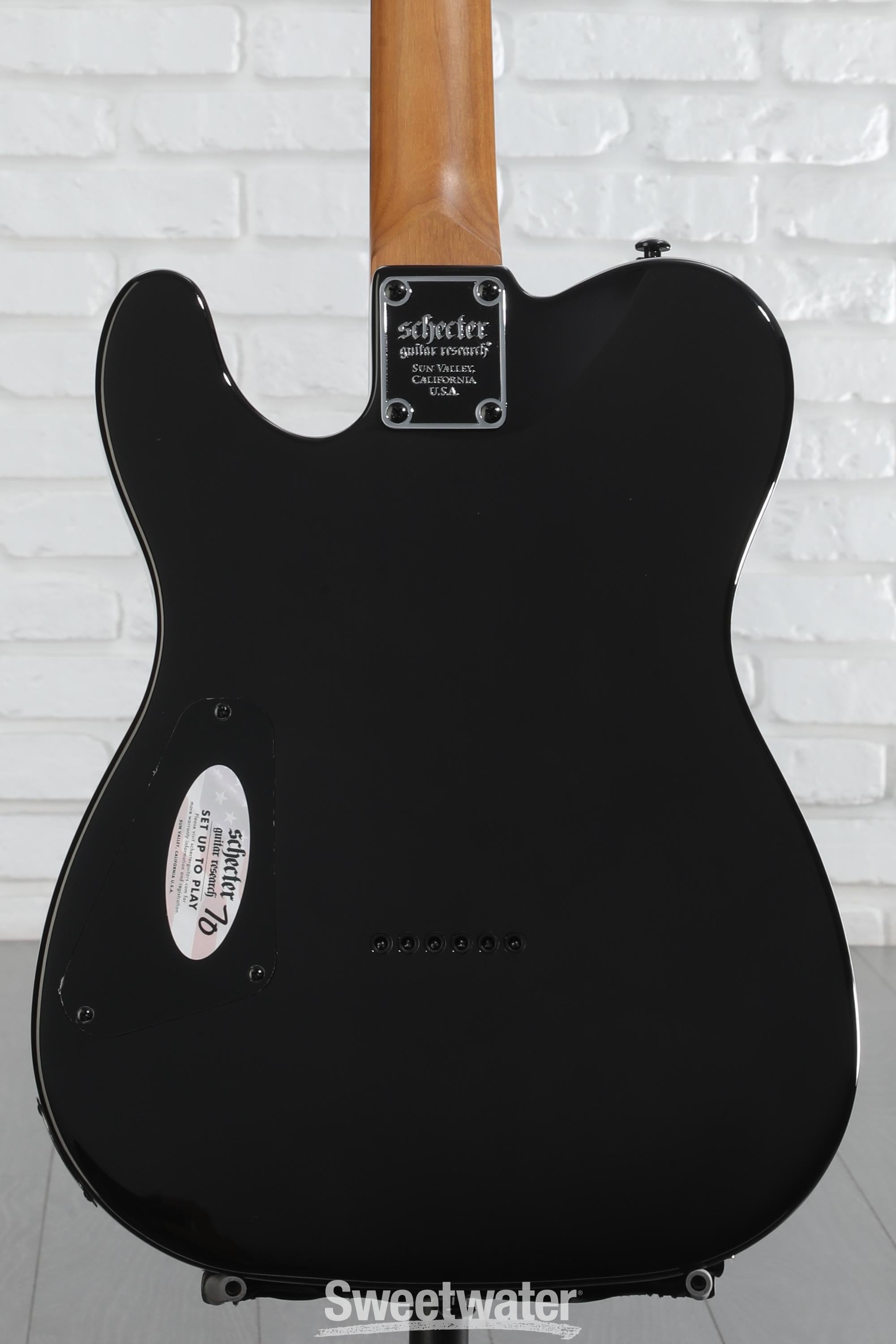Schecter PT Standard Electric Guitar - Black Fade Burst Burl