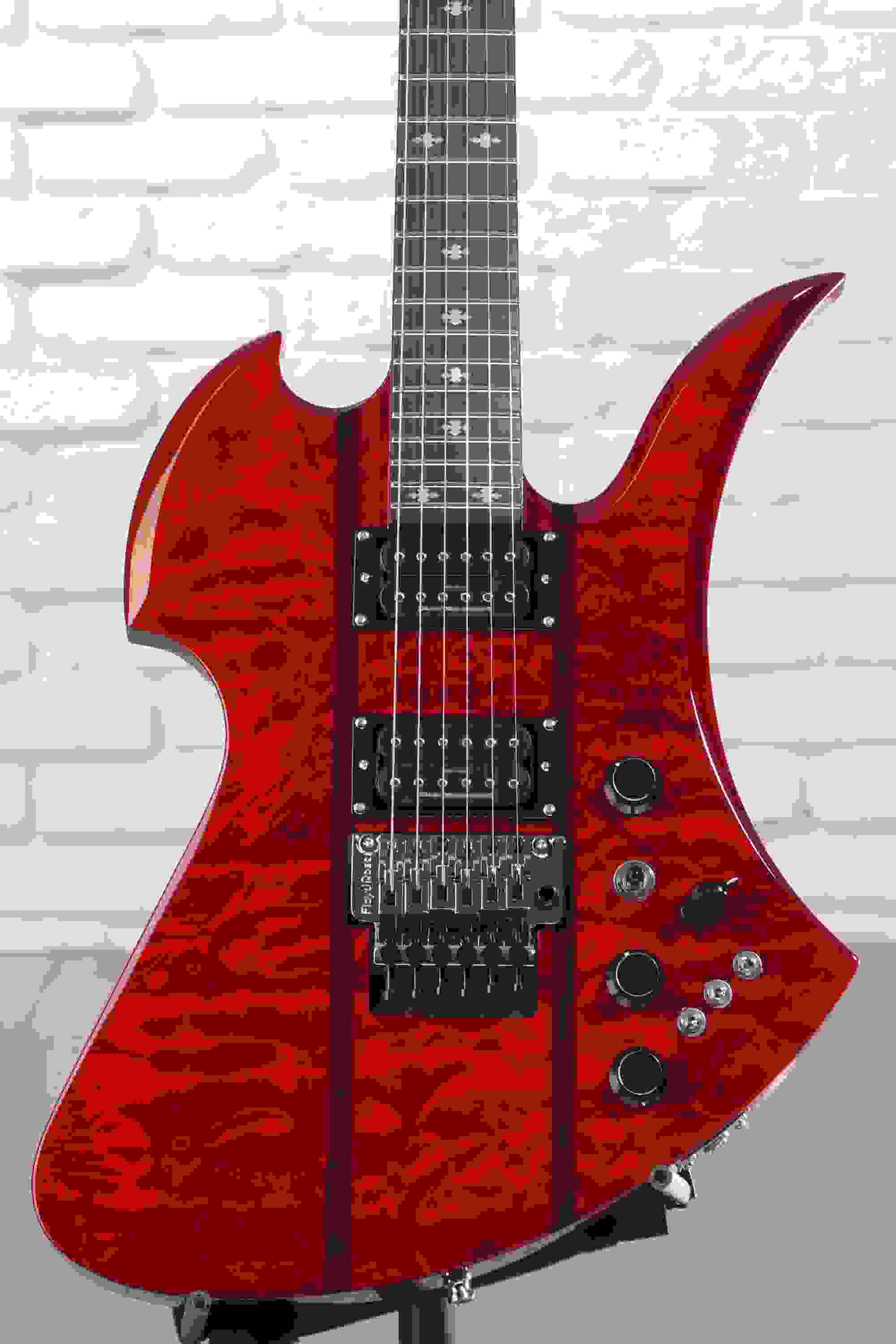 B.C. Rich Mockingbird Legacy ST with Floyd Rose Electric Guitar - Trans Red