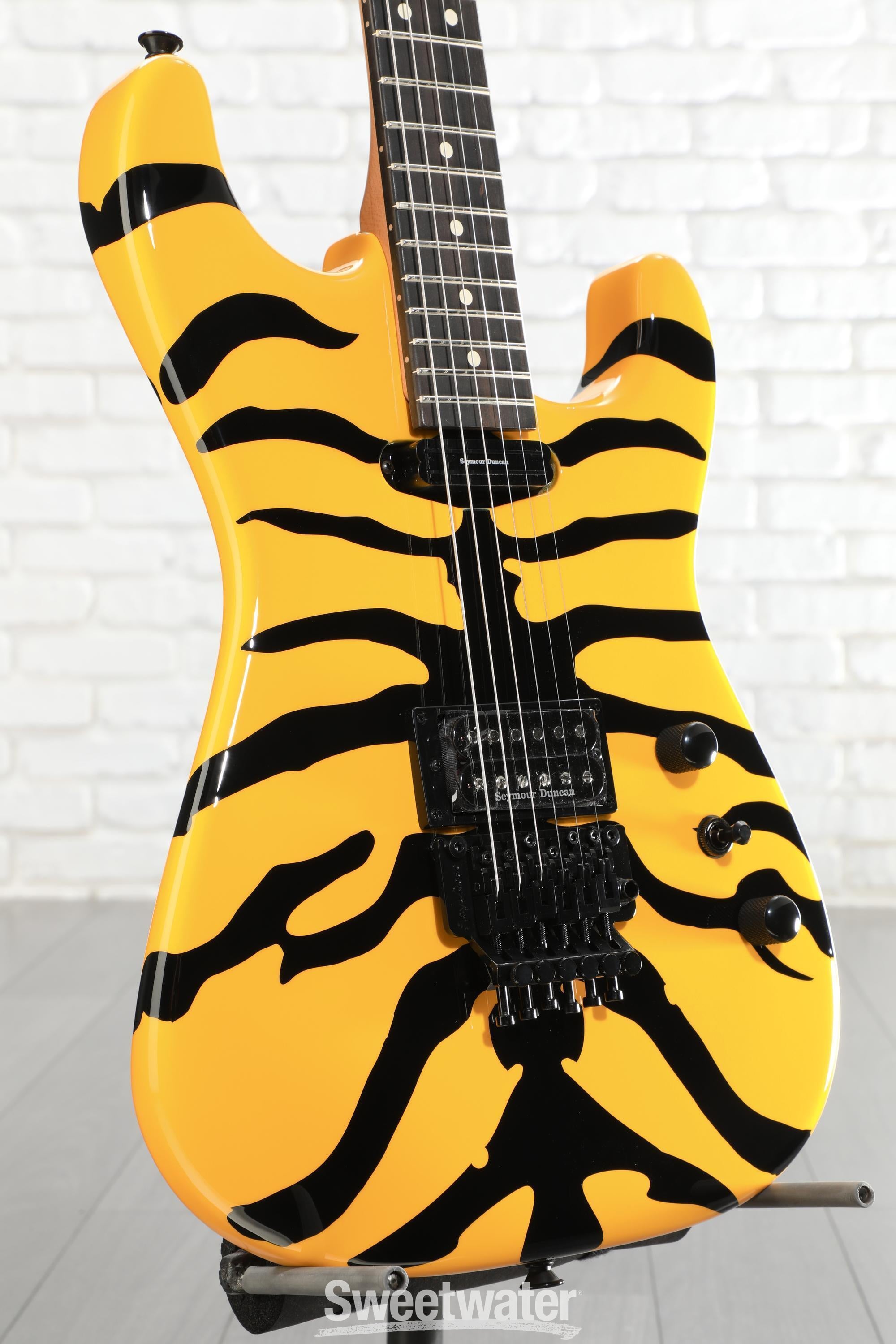 Photo of Jackson Pro Origins 1985 San Dimas SD1 Electric Guitar - Yellow Bengal, Ebony Fingerboard
