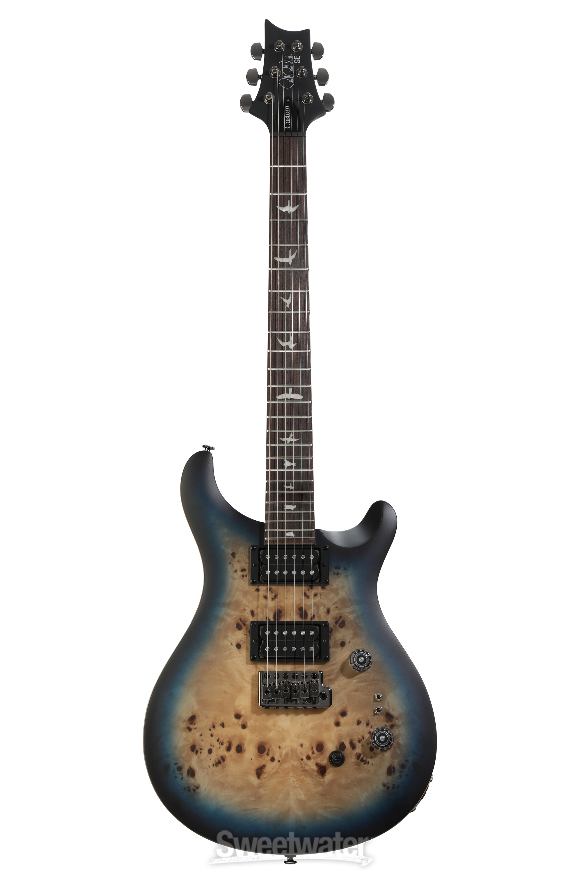 PRS SE Custom 24-08 Exotic Electric Guitar - Lake Blue Midnight